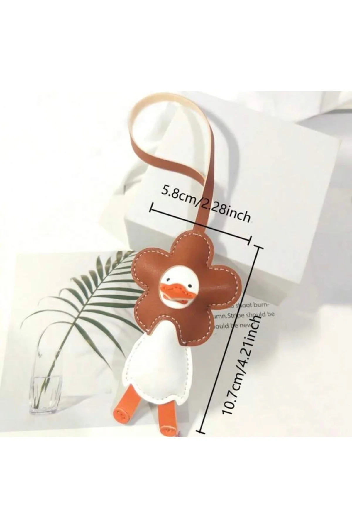 Ay Çiçek Kafalı Ördek Charm Sarı