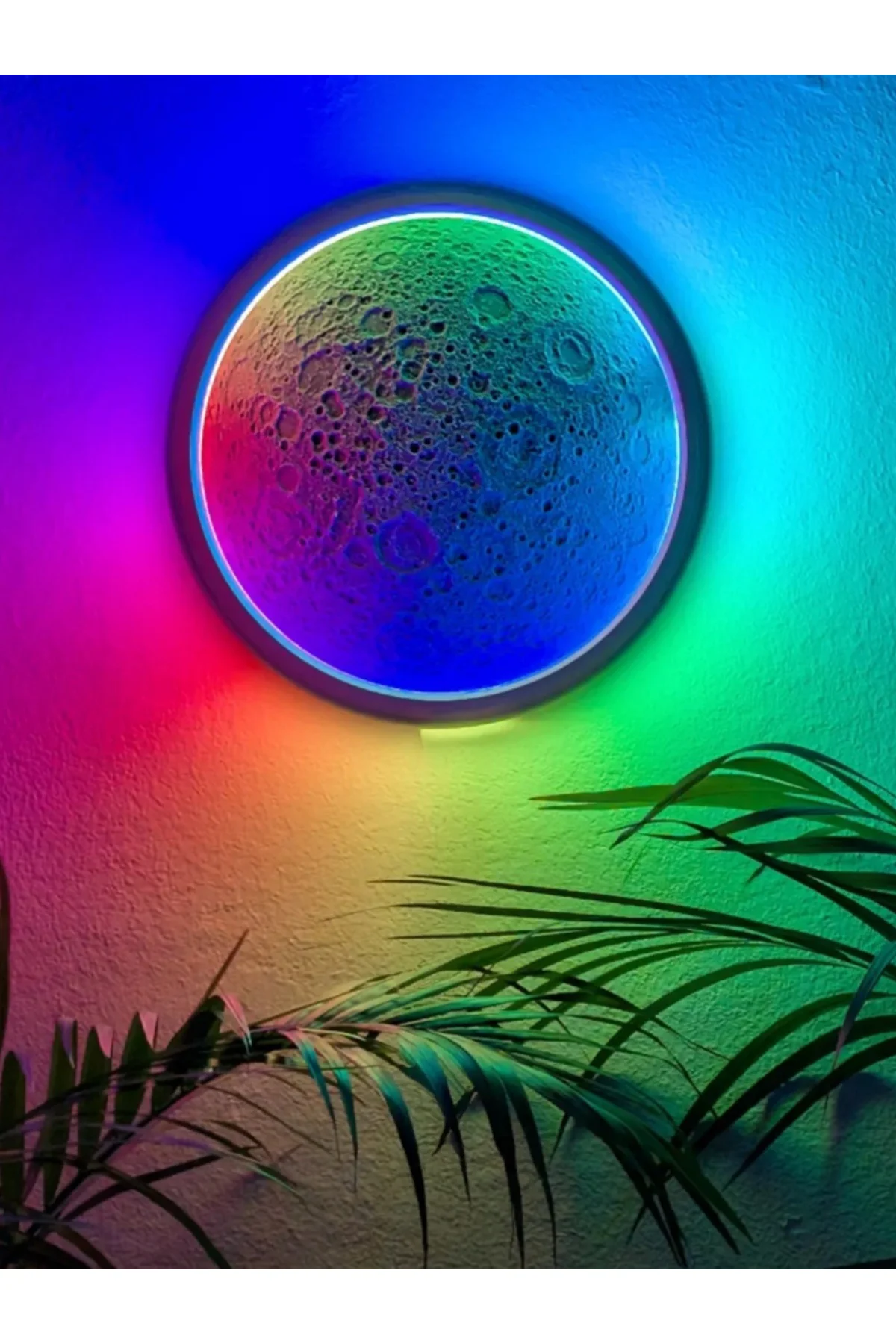 Ay lambası uzaktan kumandalı rgb 16 ışık modlu açma kapamalı