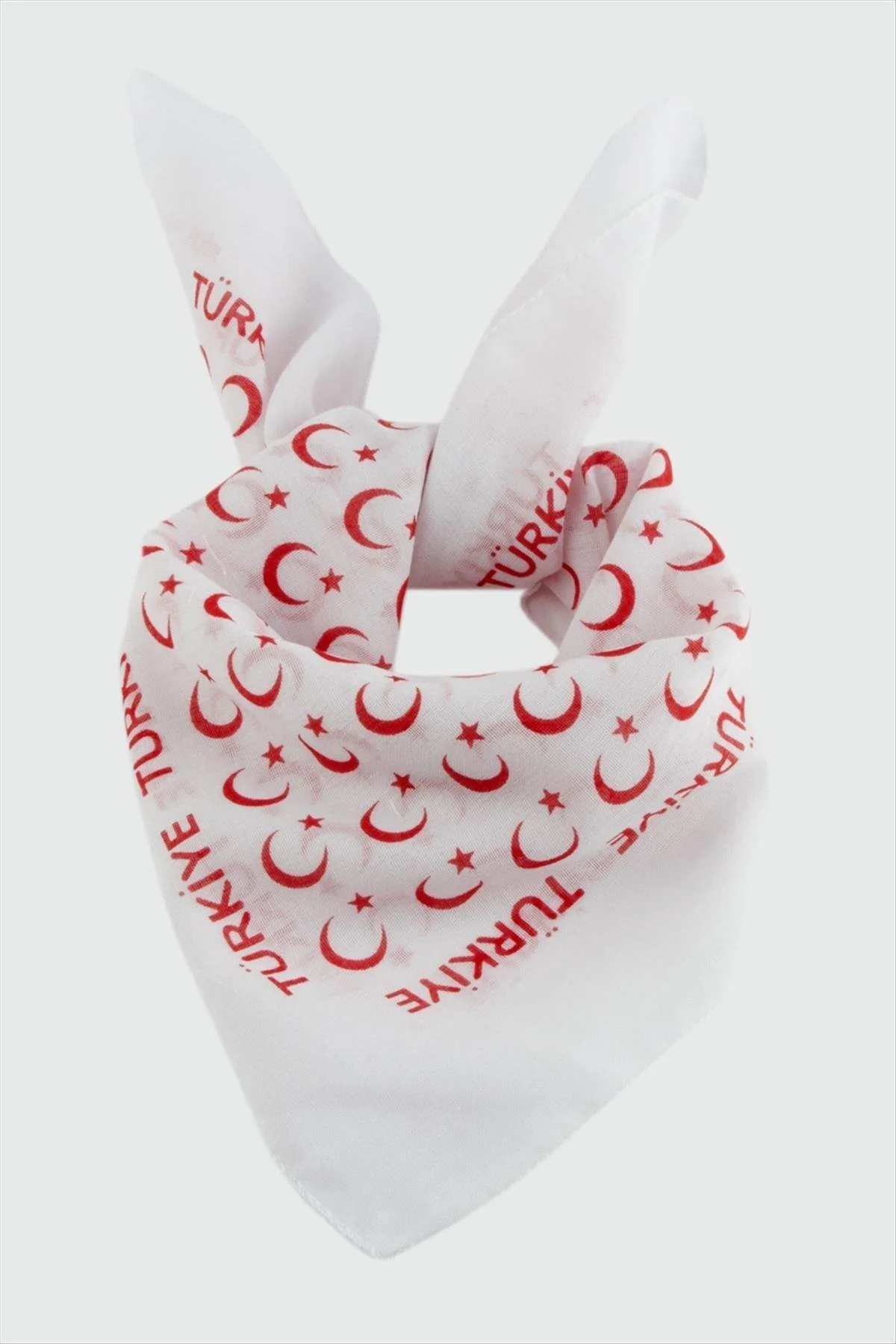 Ay Yıldız Desenli Bandana 50*50