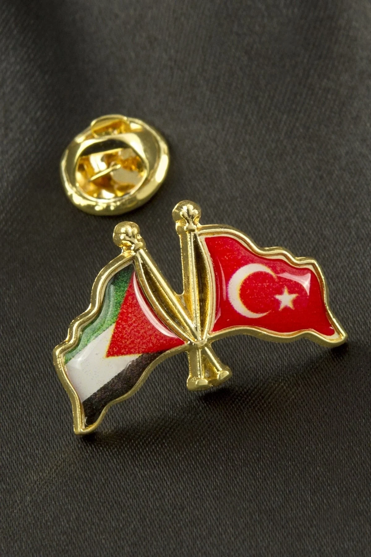 Ay Yıldız Filistin Yaka Rozet