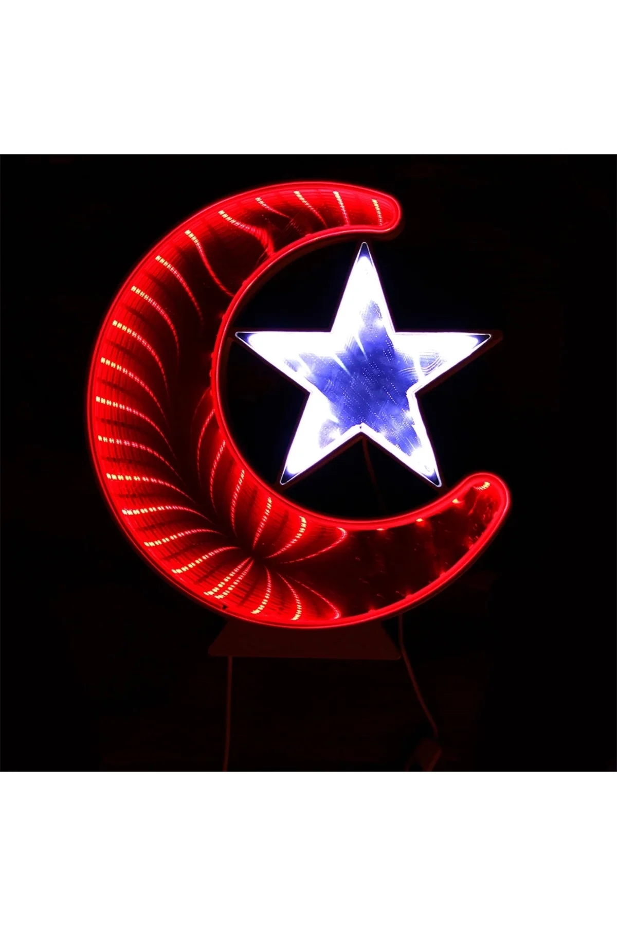 Ay Yıldız Işık Pano Türk Bayrağı Bigem Bm-079 Ay Yıldız Işık Pano Türk Bayrağı Bigem Bm-079 - Görsel 3