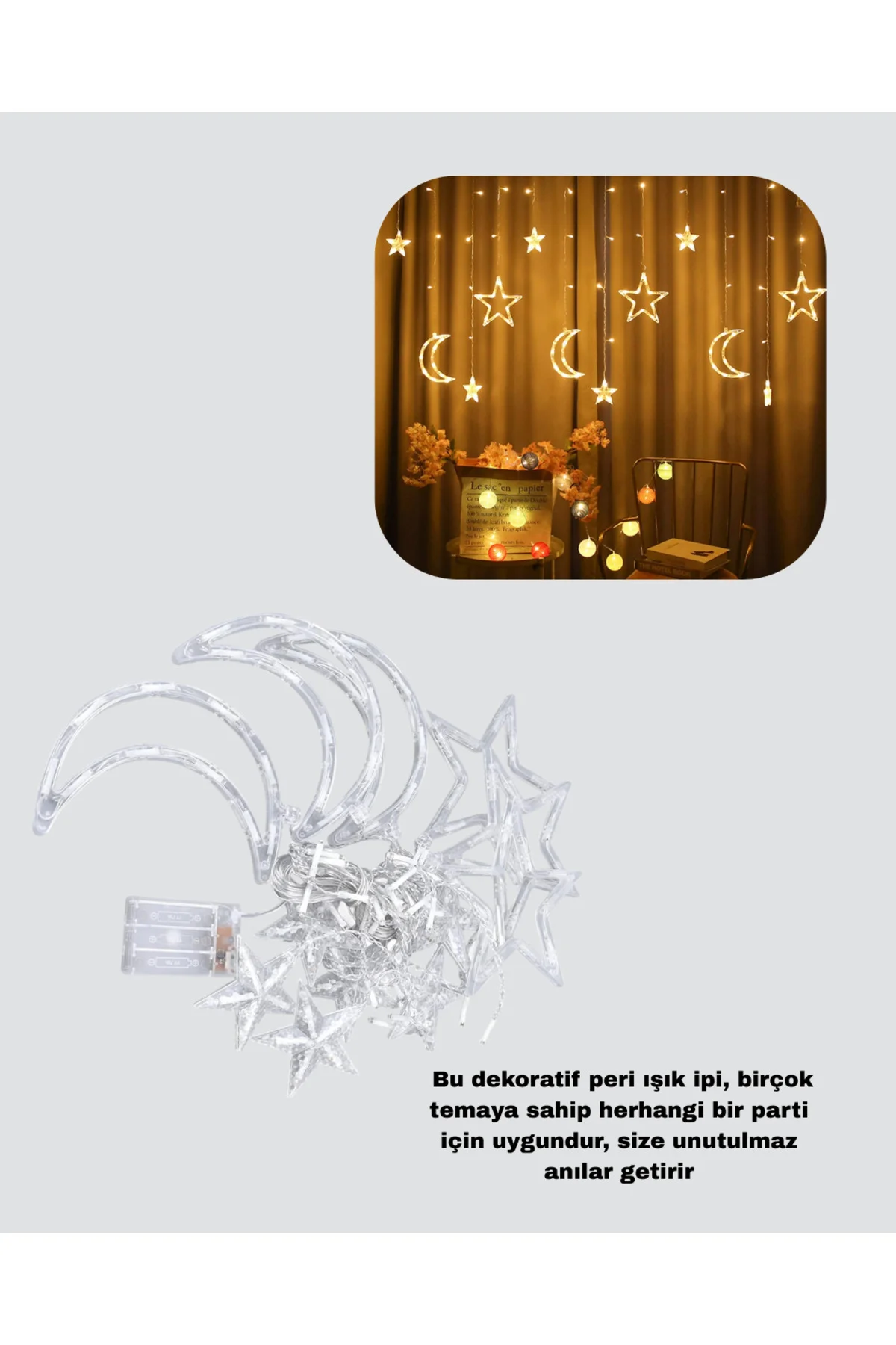 AY YILDIZ PERDE LED - Lisinya