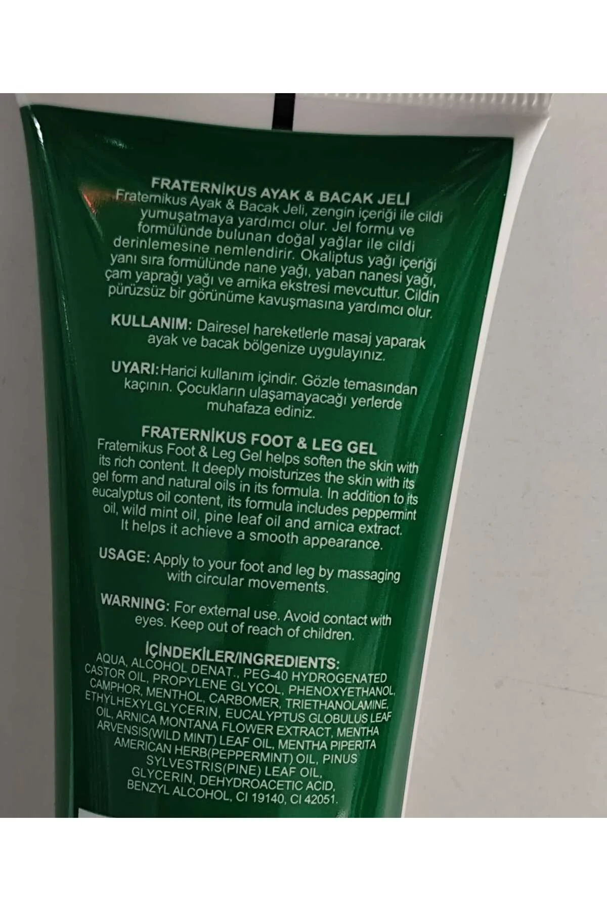 Ayak & Bacak Masaj Jeli 200 ml Ayak & Bacak Masaj Jeli 200 ml