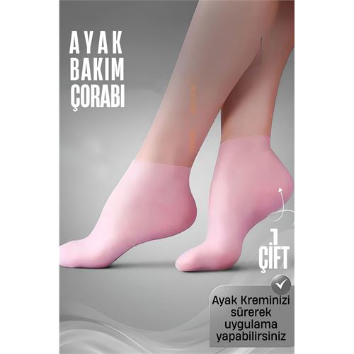 Ayak Bakım Çorabı Silikon Ayak Krem Uygulama Koruyucu Çorap