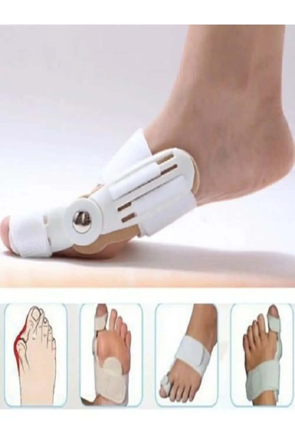 Ayak Baş Parmak Kemik Düzeltici 1. Kalite Halluks Valgus Makaralı