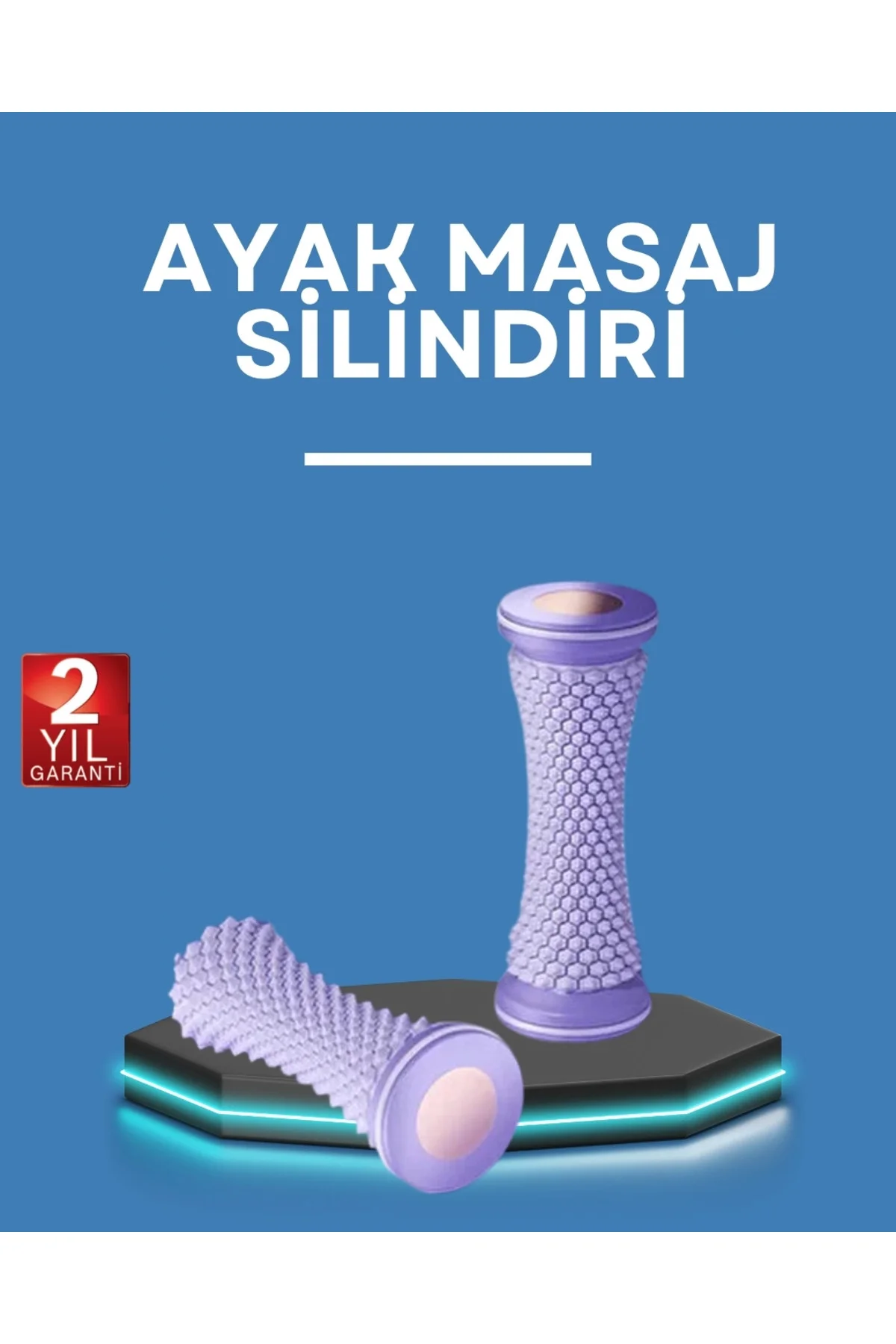 Ayak Masaj Rulosu Akupresur Silindir Kas Gevşetici Taşınabilir