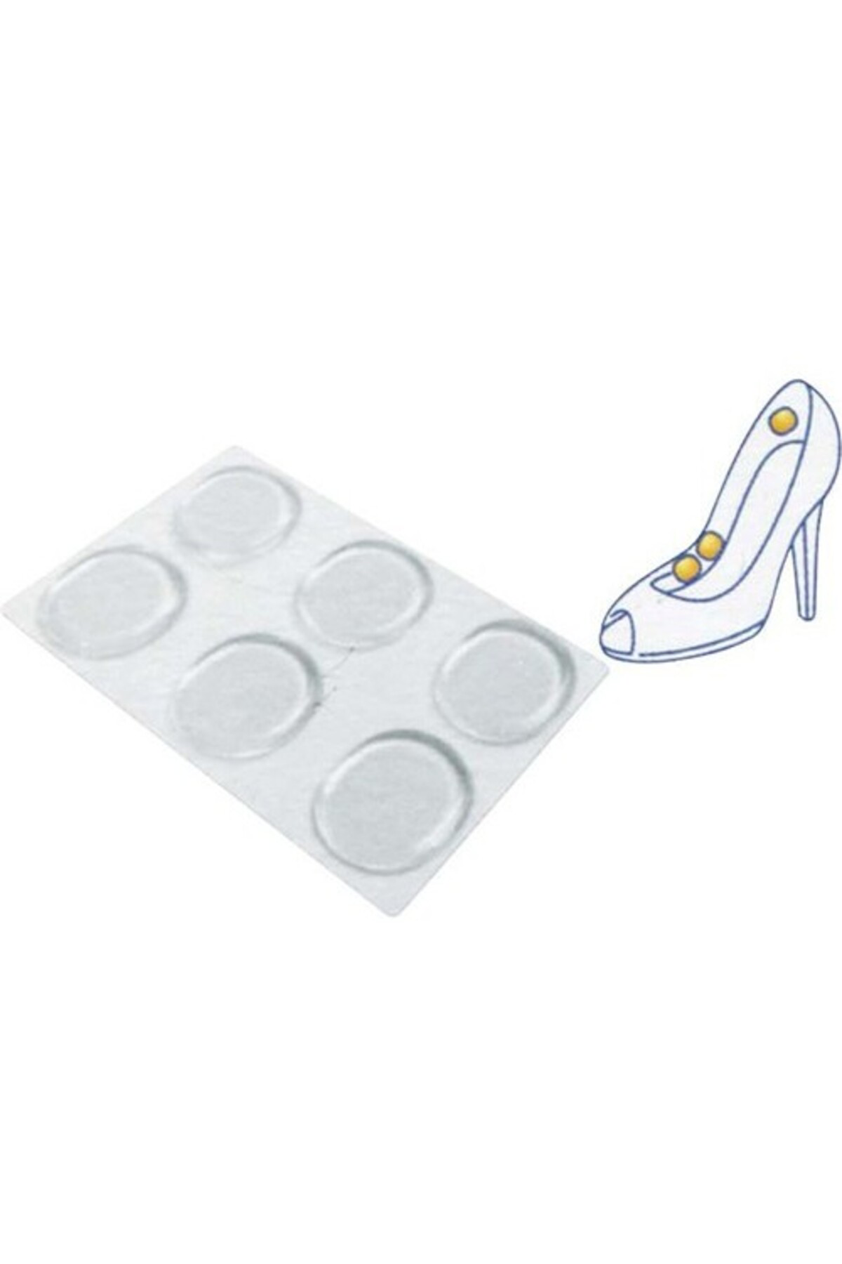 Vb Quality Ayak Nasır 6Lı Ped - Ayak Vurma Önleyici Silikon Ped