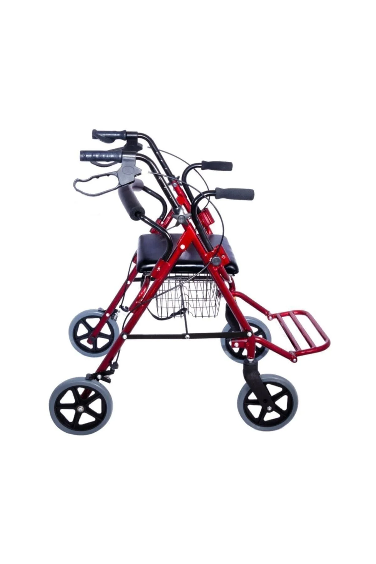 Ayak Pedallı Alüminyum Rolatör Yürüteç - Tekerlekli Sandalye Gibi Kullanma Imkanı Ayak Pedallı Alüminyum Rolatör Yürüteç - Tekerlekli Sandalye Gibi Kullanma Imkanı
