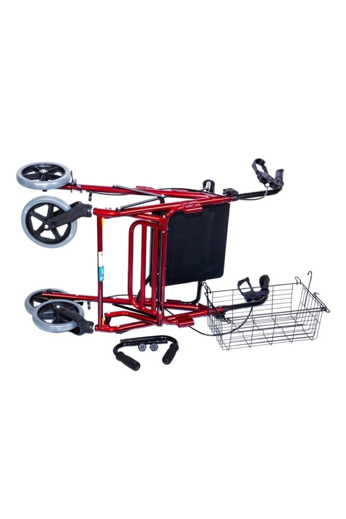 Ayak Pedallı Alüminyum Rolatör Yürüteç - Tekerlekli Sandalye Gibi Kullanma Imkanı Ayak Pedallı Alüminyum Rolatör Yürüteç - Tekerlekli Sandalye Gibi Kullanma Imkanı