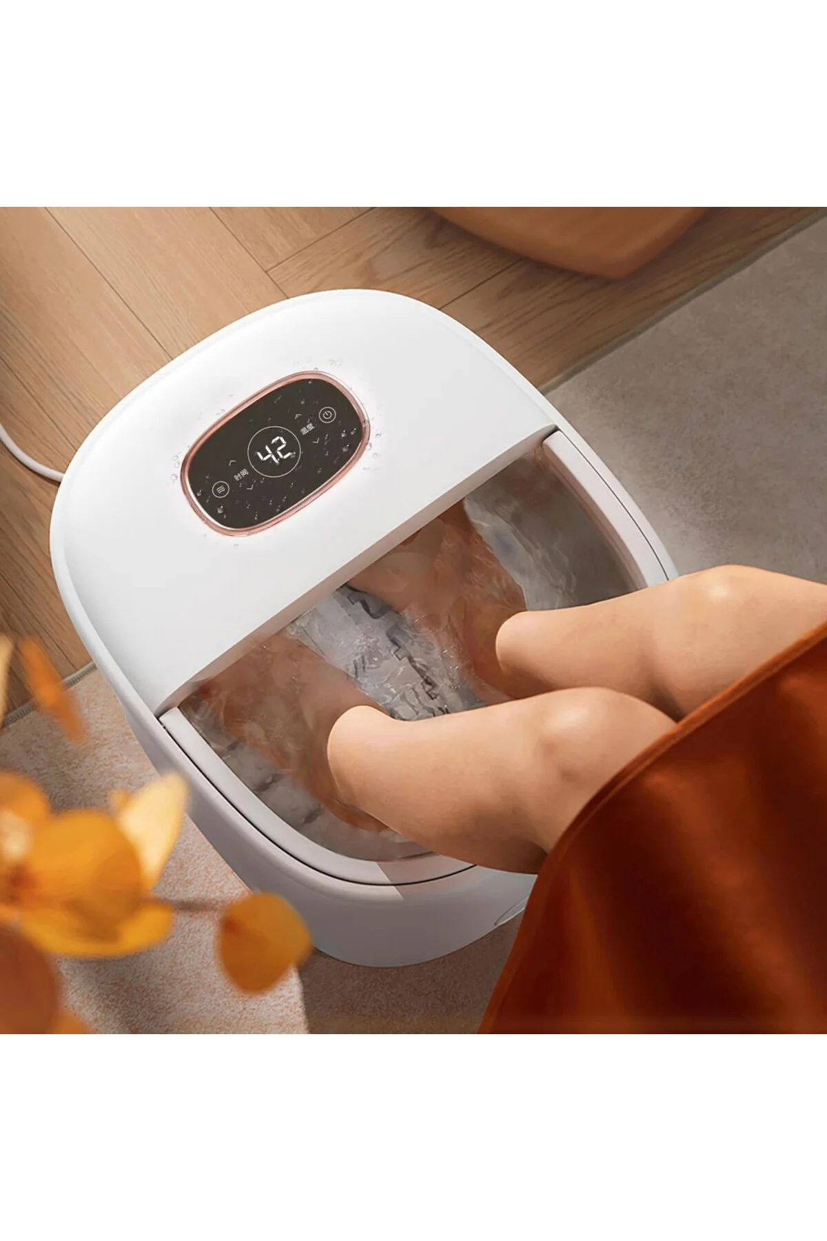 Ayak Spa ve Masaj Taşınabilir Katlanabilir Ayak Küveti Sabit Sıcaklık Kontrolü ve Ta