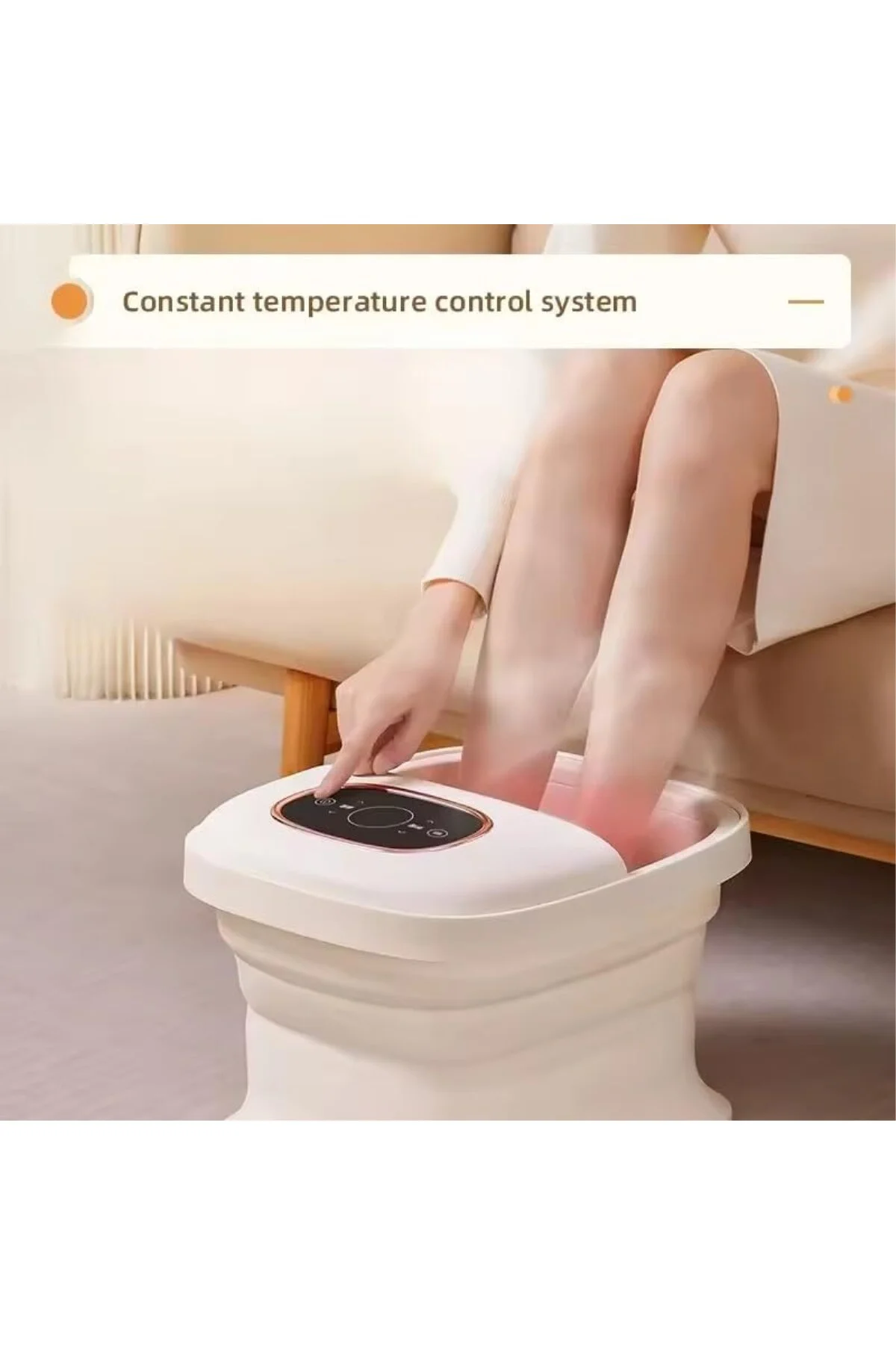 Ayak Spa ve Masaj Taşınabilir Katlanabilir Ayak Küveti Sabit Sıcaklık Kontrolü ve Ta