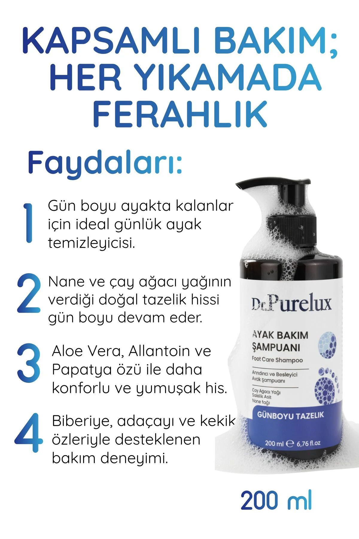 Ayak Tırnak Bakım, Koku - Mantar - Karşıtı Ayak Bakım Şampuanı 20