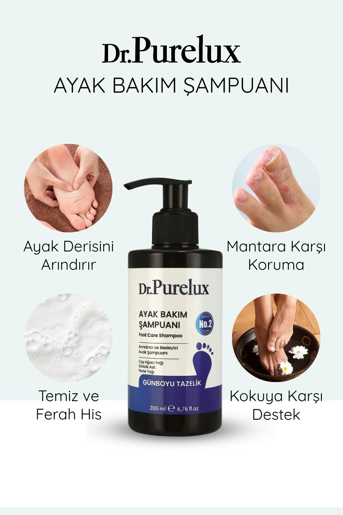 Ayak Tırnak Bakım, Koku - Mantar - Karşıtı Ayak Bakım Şampuanı 20