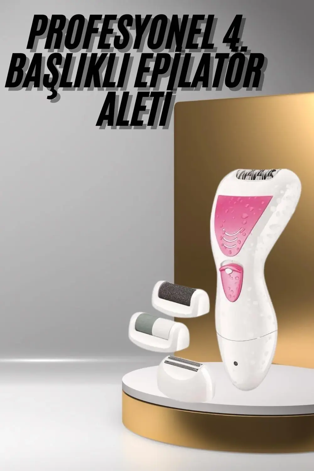 Ayak Törpü Başlıklı Epilatör Aleti 4 Başlıklı Taşınabilir Şarjlı