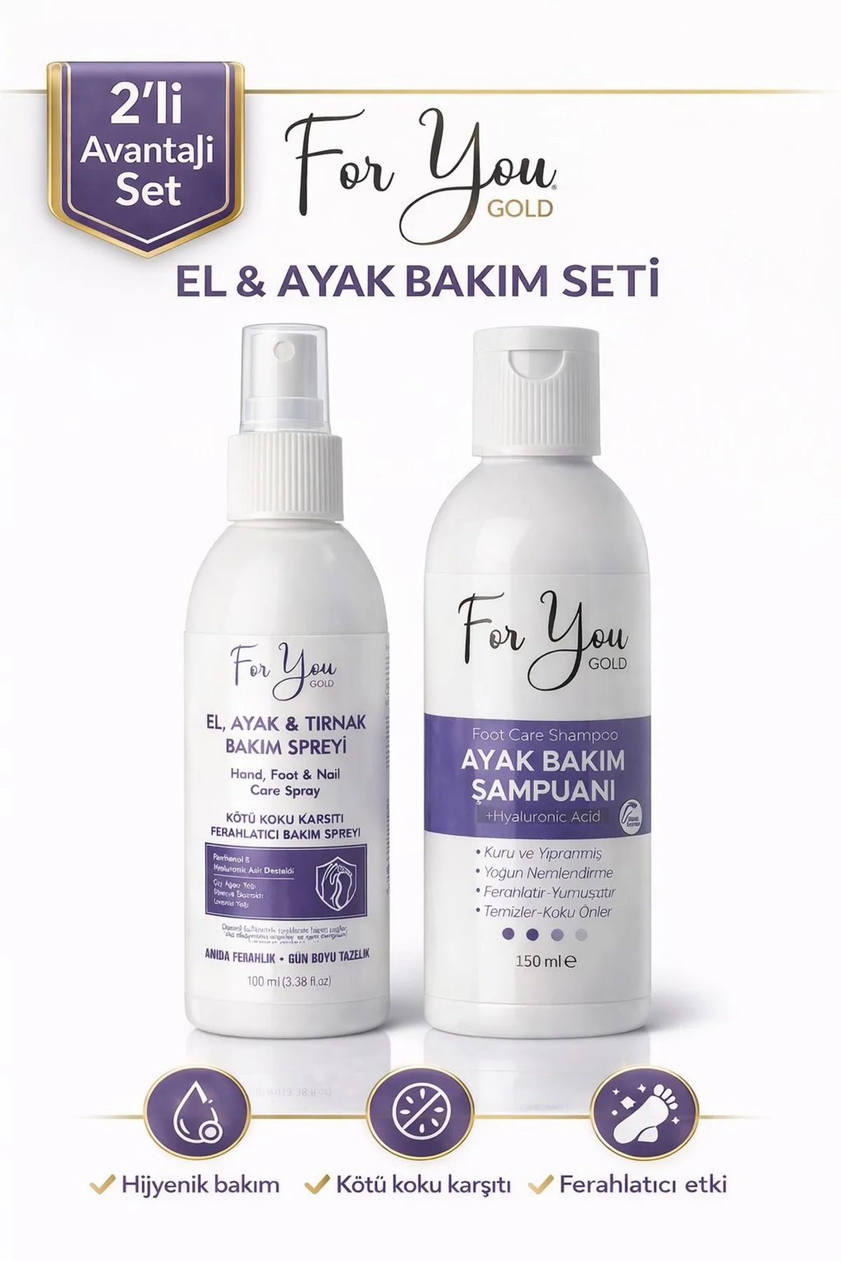 Ayak ve Tırnak Bakım Seti - , Koku, Mantar Ayak ve Tırnak Bakım S