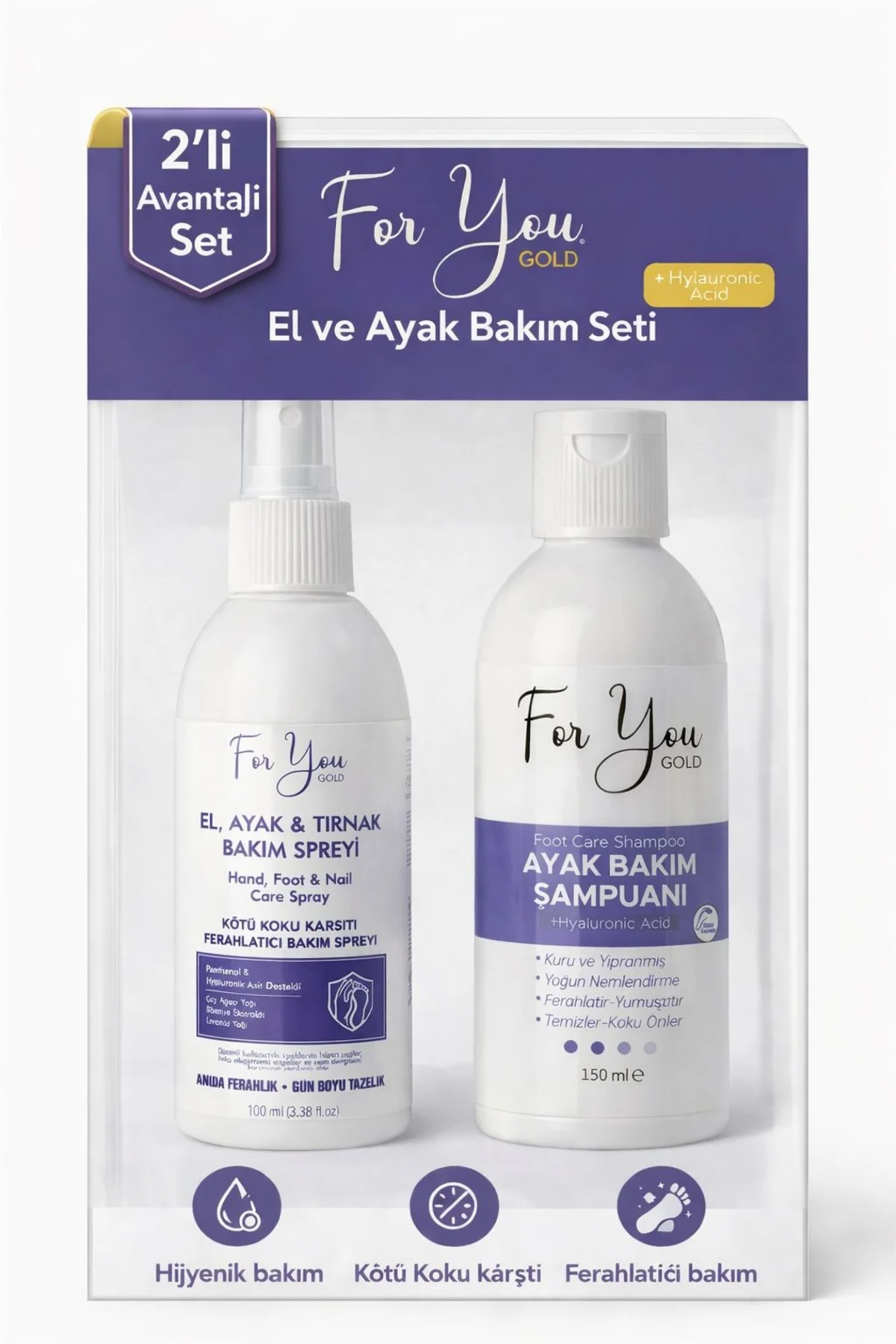 Ayak ve Tırnak Bakım Seti - , Koku, Mantar Ayak ve Tırnak Bakım S