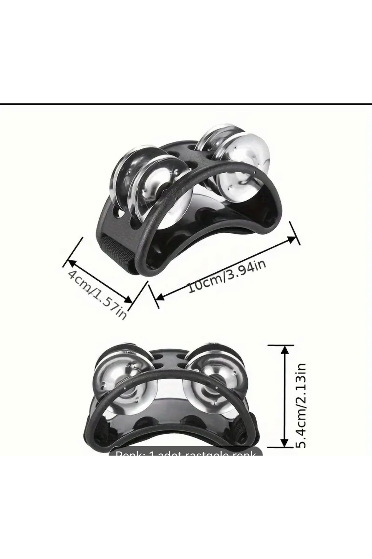 Ayak Zili Kaliteli Lastikli Her Ayağa Uyumlu Ritim Aleti