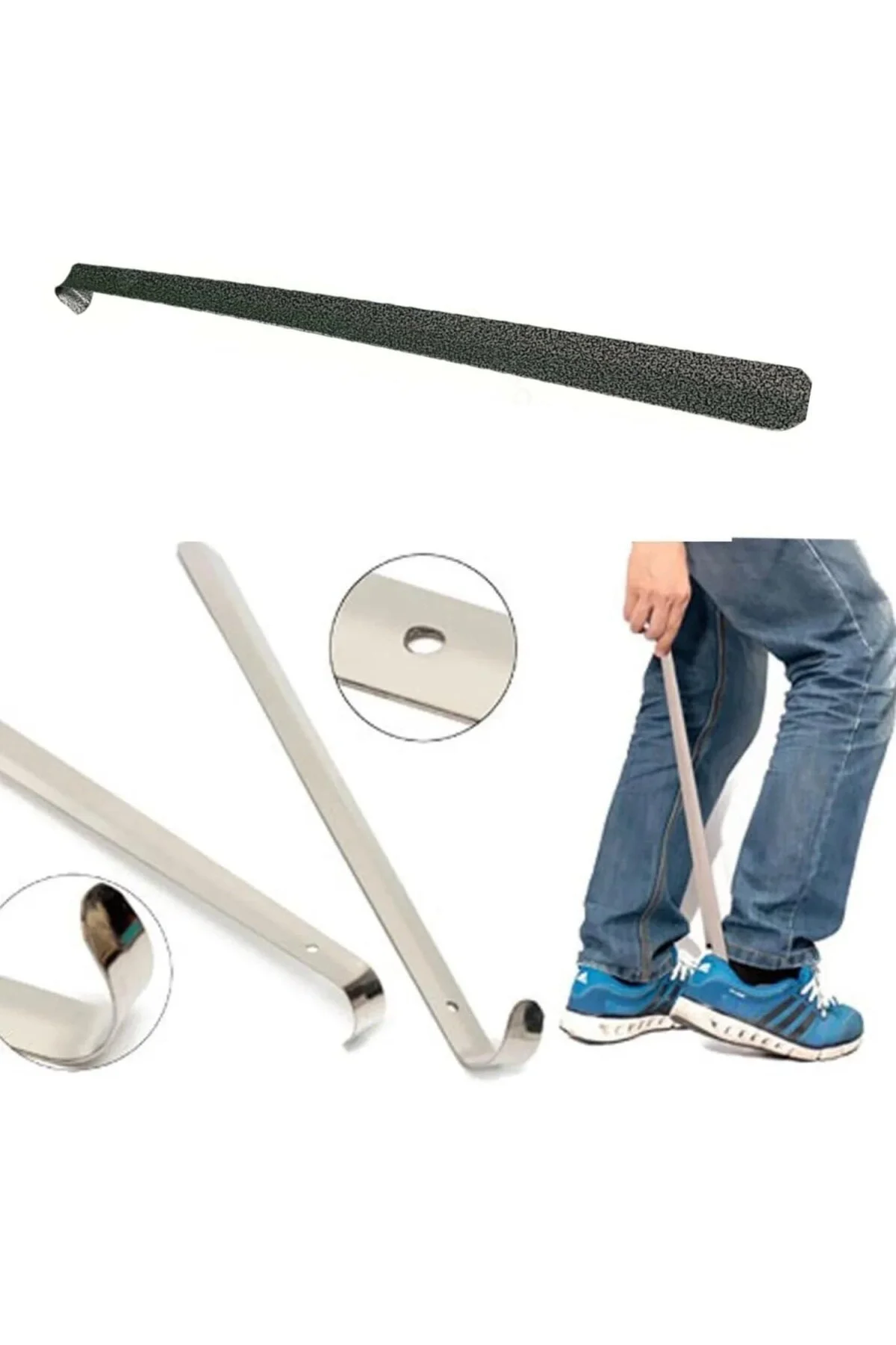 Ayakkabı Çekeceği Uzun/Kısa Renkli Plastik Metal Kerata Çekecek B