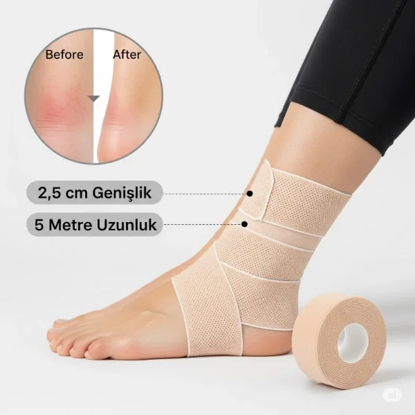 Ayakkabı Vurma Önleyici Rulo Bant 2.5 cm X 5 m Fiyatı, Yorumları ve Özellikleri