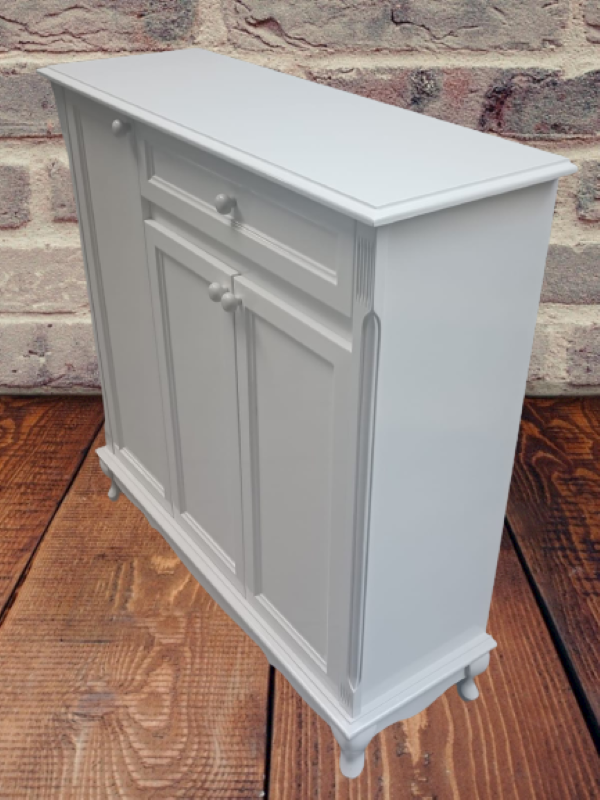 Ayakkabılık 12225 Klasik Kayın Avangart Aslan Ayak Parlak Beyaz 3