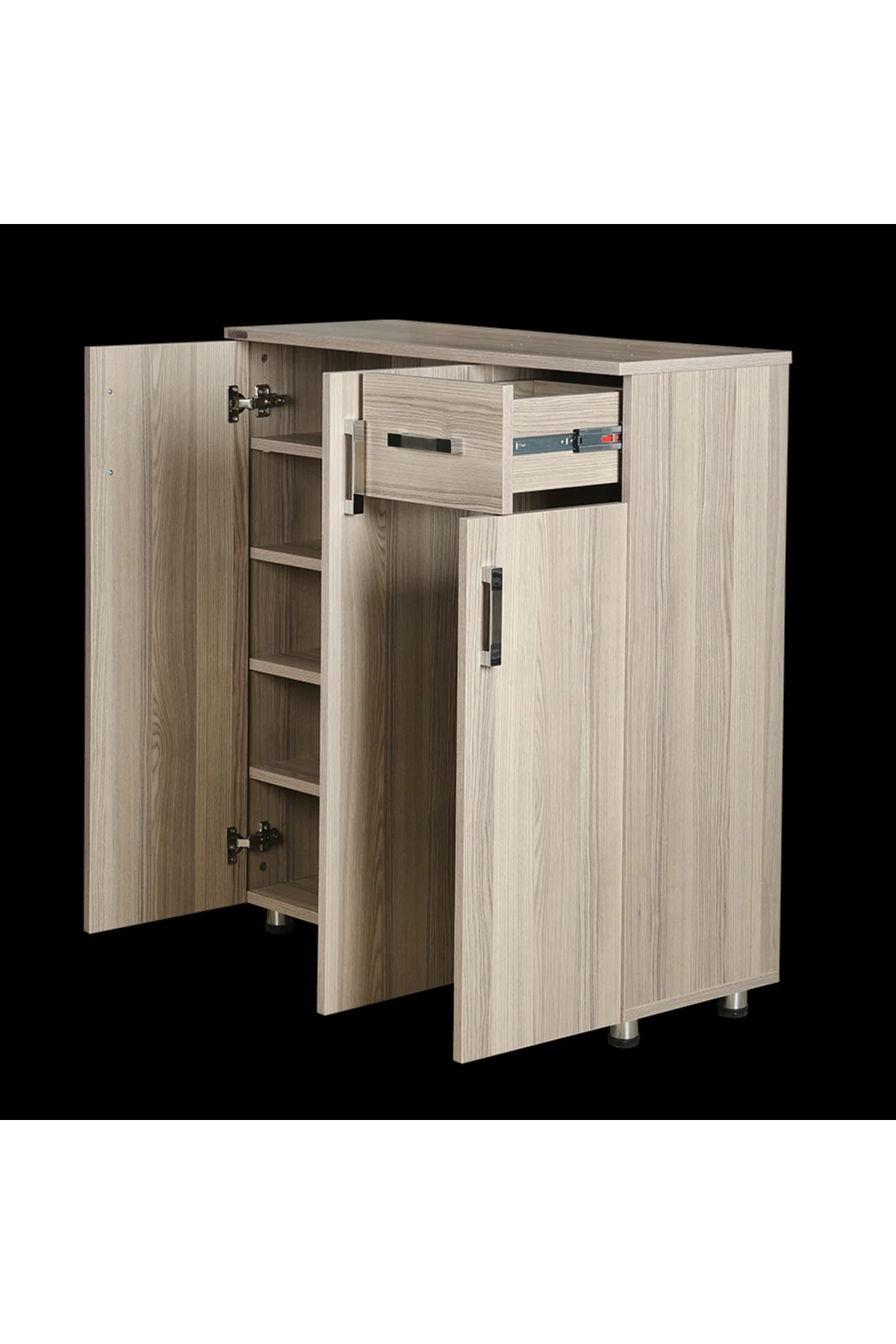 Ayakkabılık 12672 Çok Amaç Model Parlak CORDOBA Hard suntalem Demonte 5raf 1çek - Görsel 4