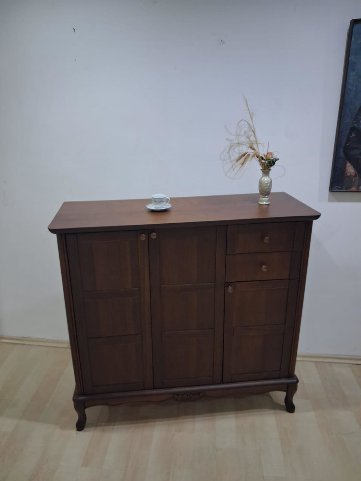 Ayakkabılık 17701 Klasik Model Kaplama Kayın Aslan Ayak Parlak CE