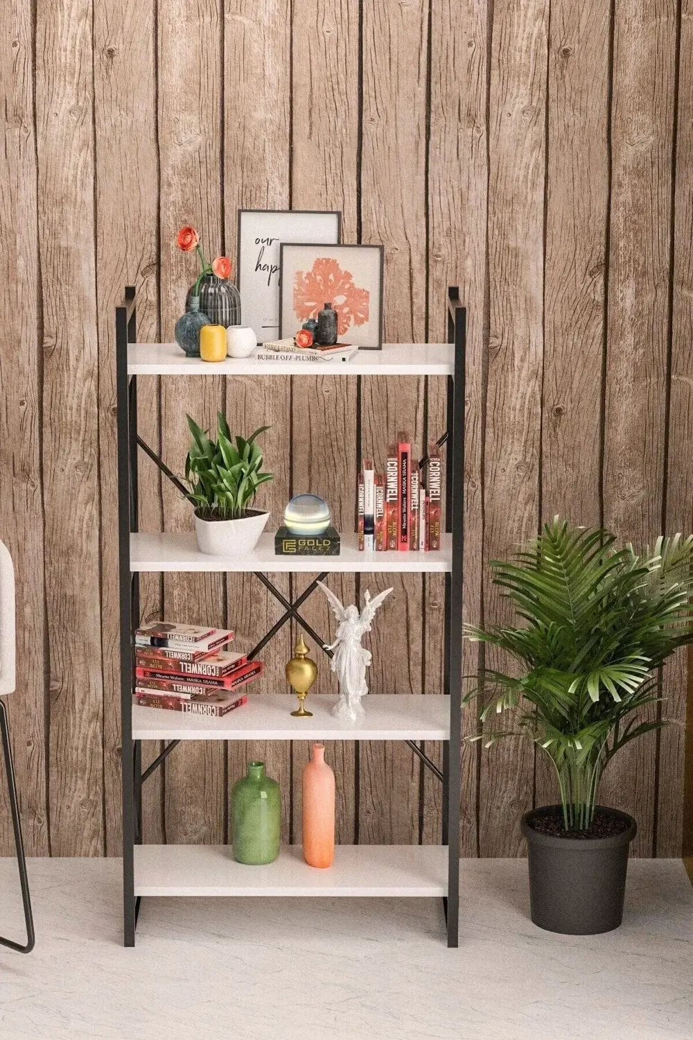 AYAKKABILIK 4 RAFLI BEYAZ