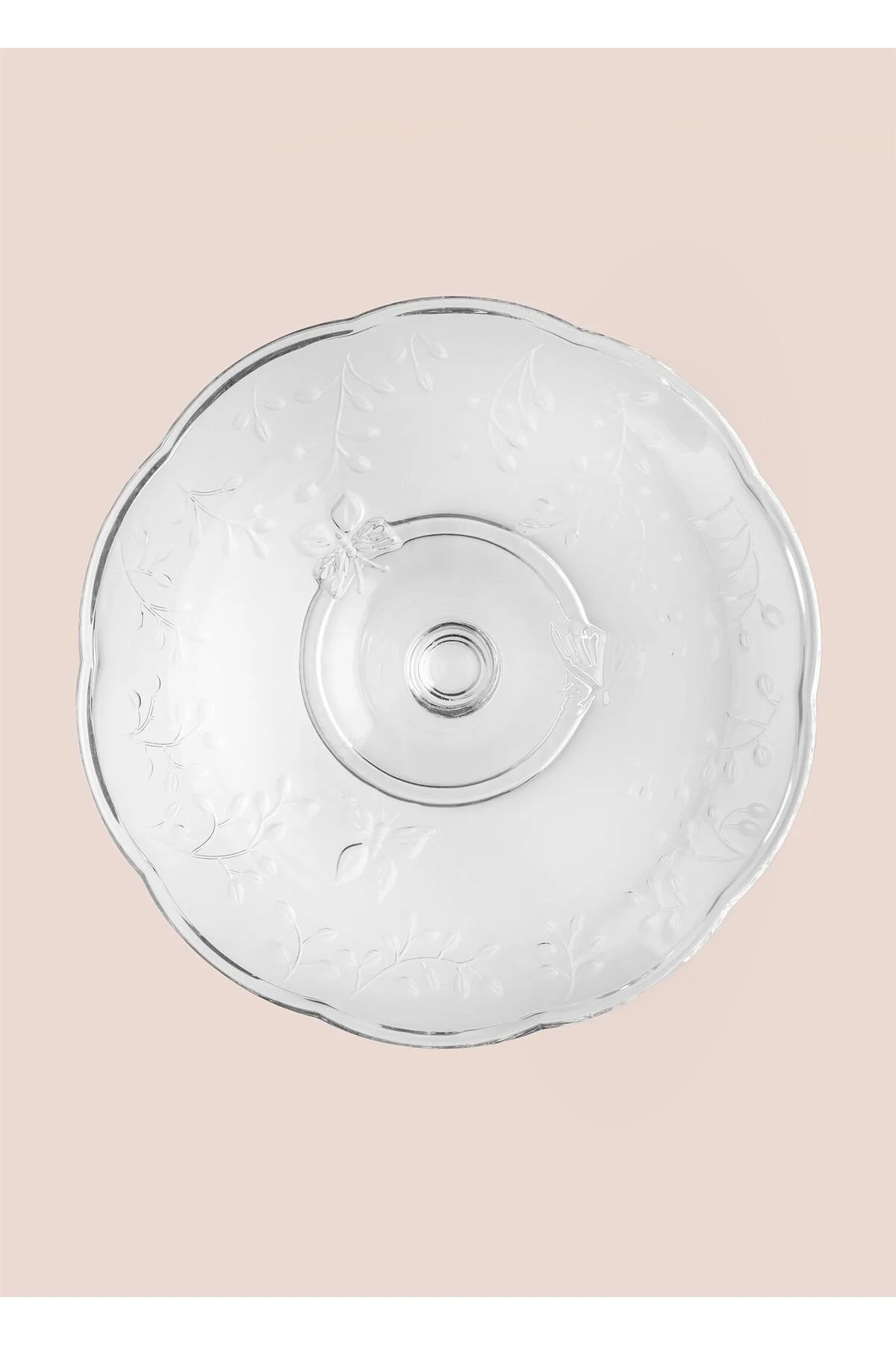 Ayaklı Cam Sunum Tabağı 27x27x11 cm CAM0499