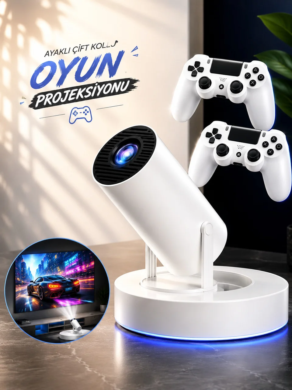 Ayaklı Çift Kollu Oyun Projeksiyonu - Lisinya