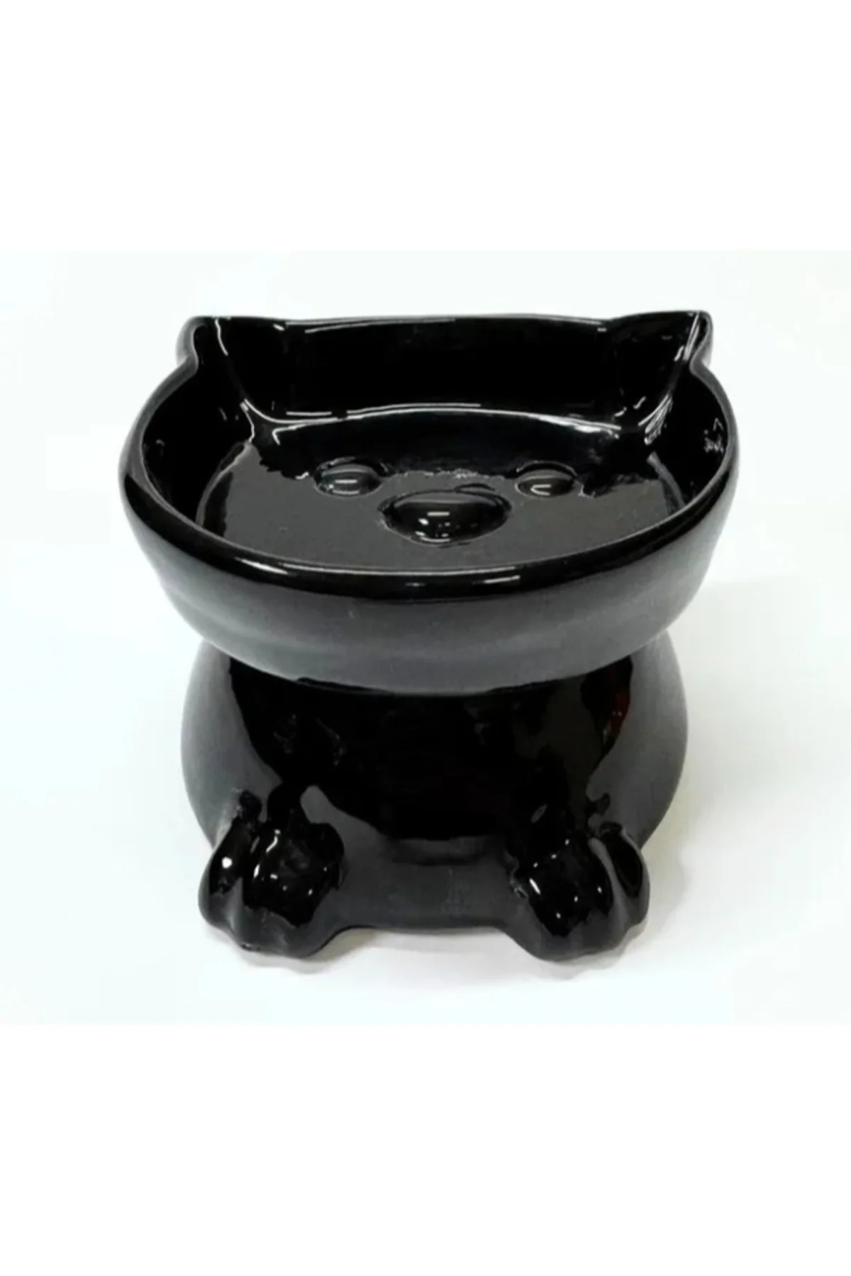 Ayaklı Kulaklı Seramik Mama Kabı