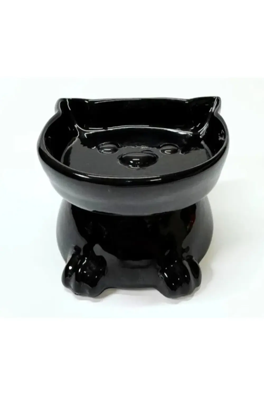 Ayaklı Kulaklı Seramik Mama Kabı