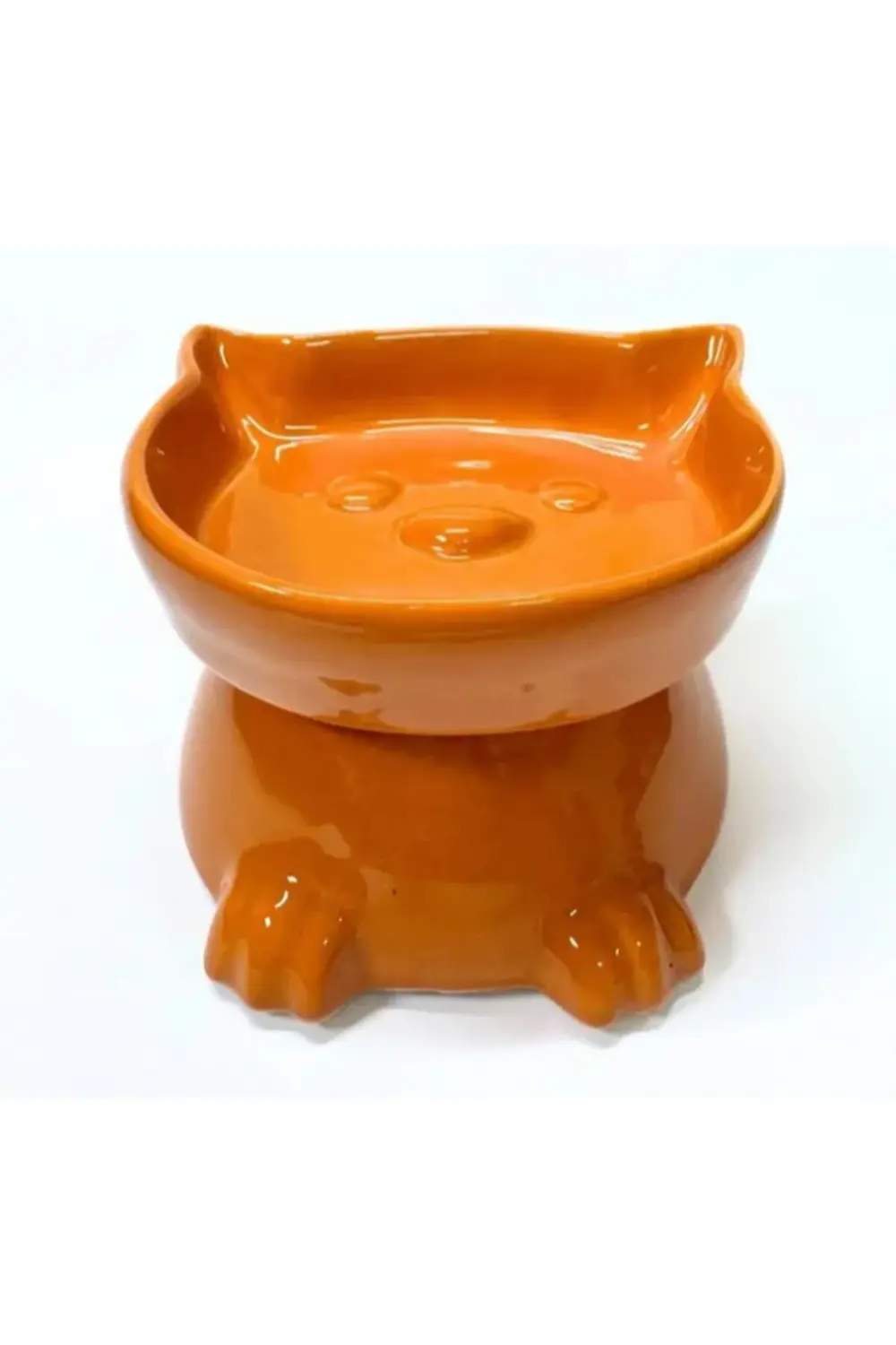 Ayaklı Kulaklı Seramik Mama Kabı