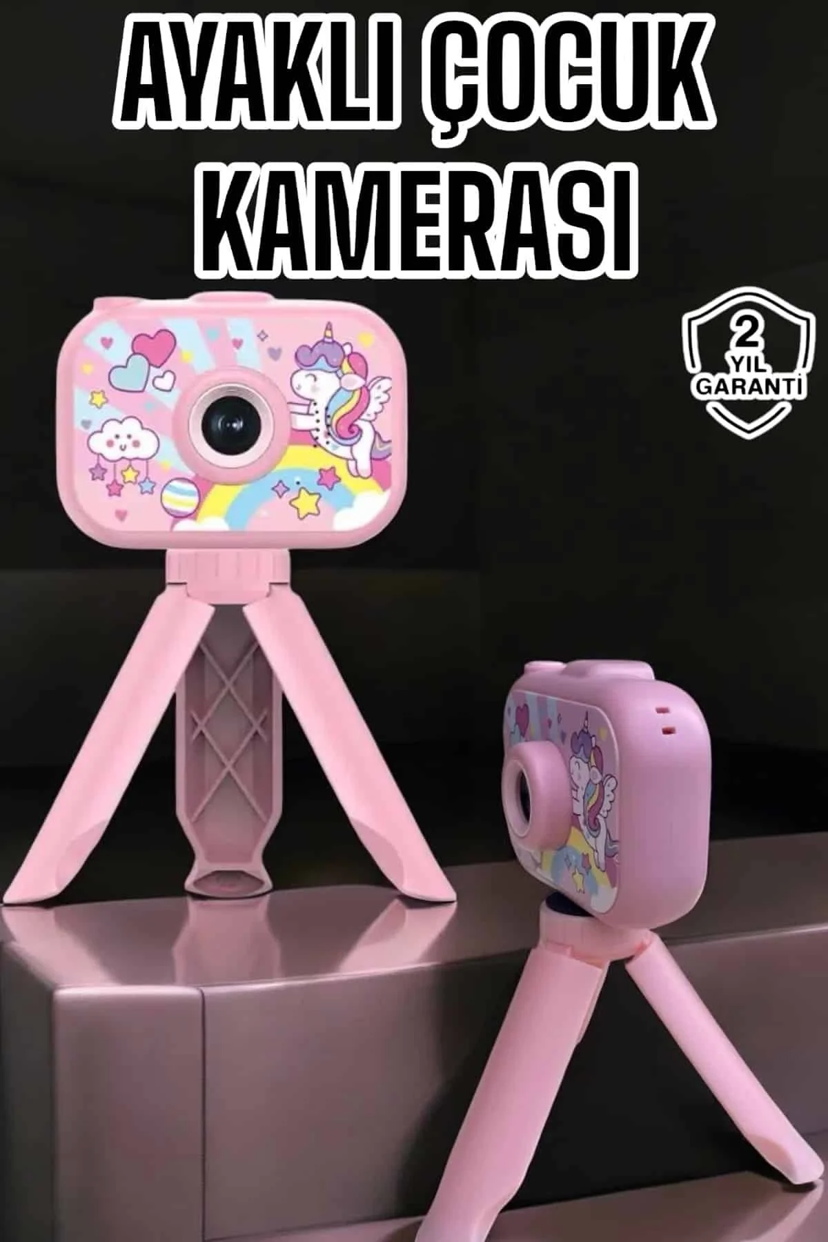 Ayaklı Mini Fotoğraf Makinesi Çocuk Için Eğitici Video Kamera