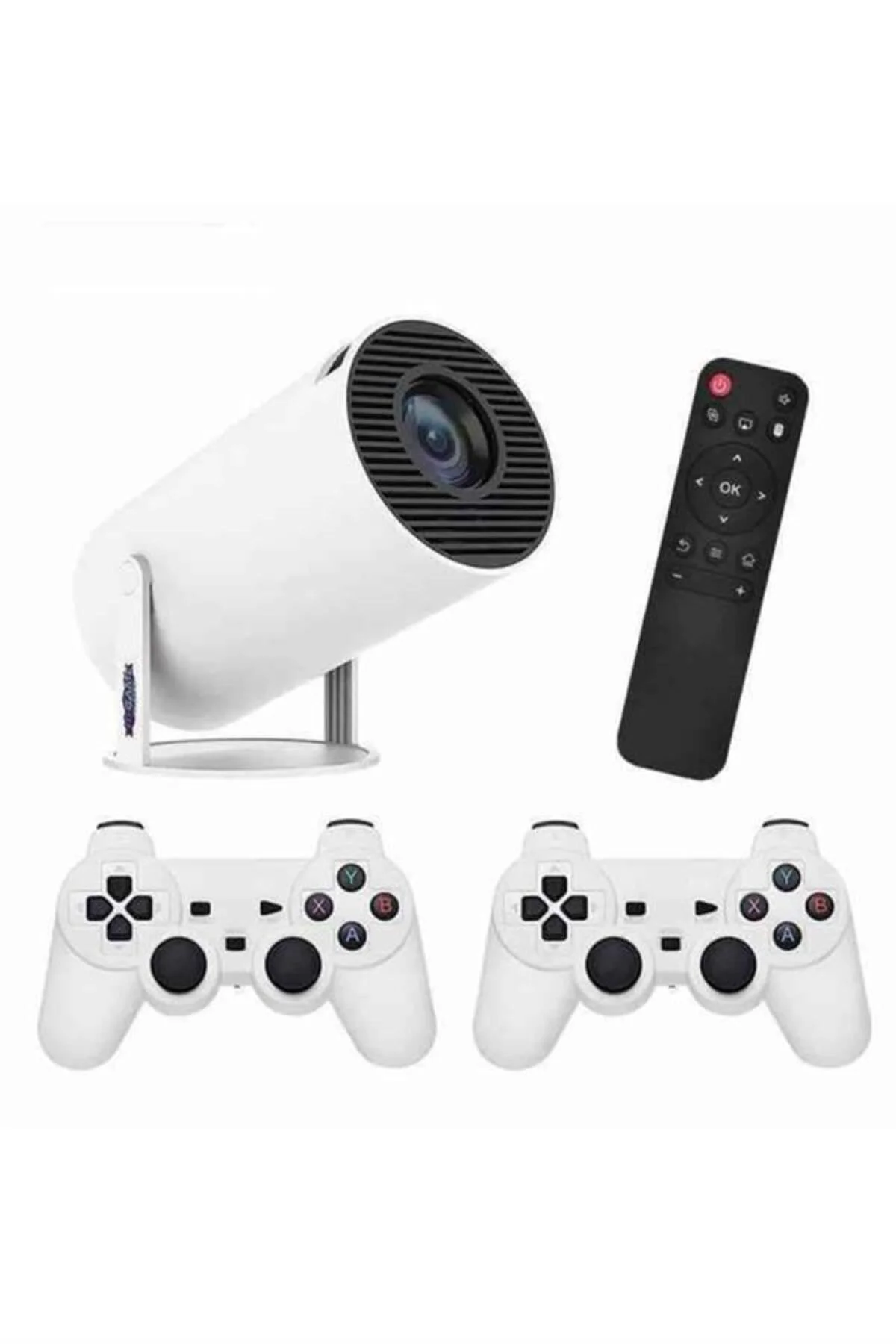 Ayaklı Oyun Projeksiyonu Çift Kollu Taşınabilir Sinema Projektörü