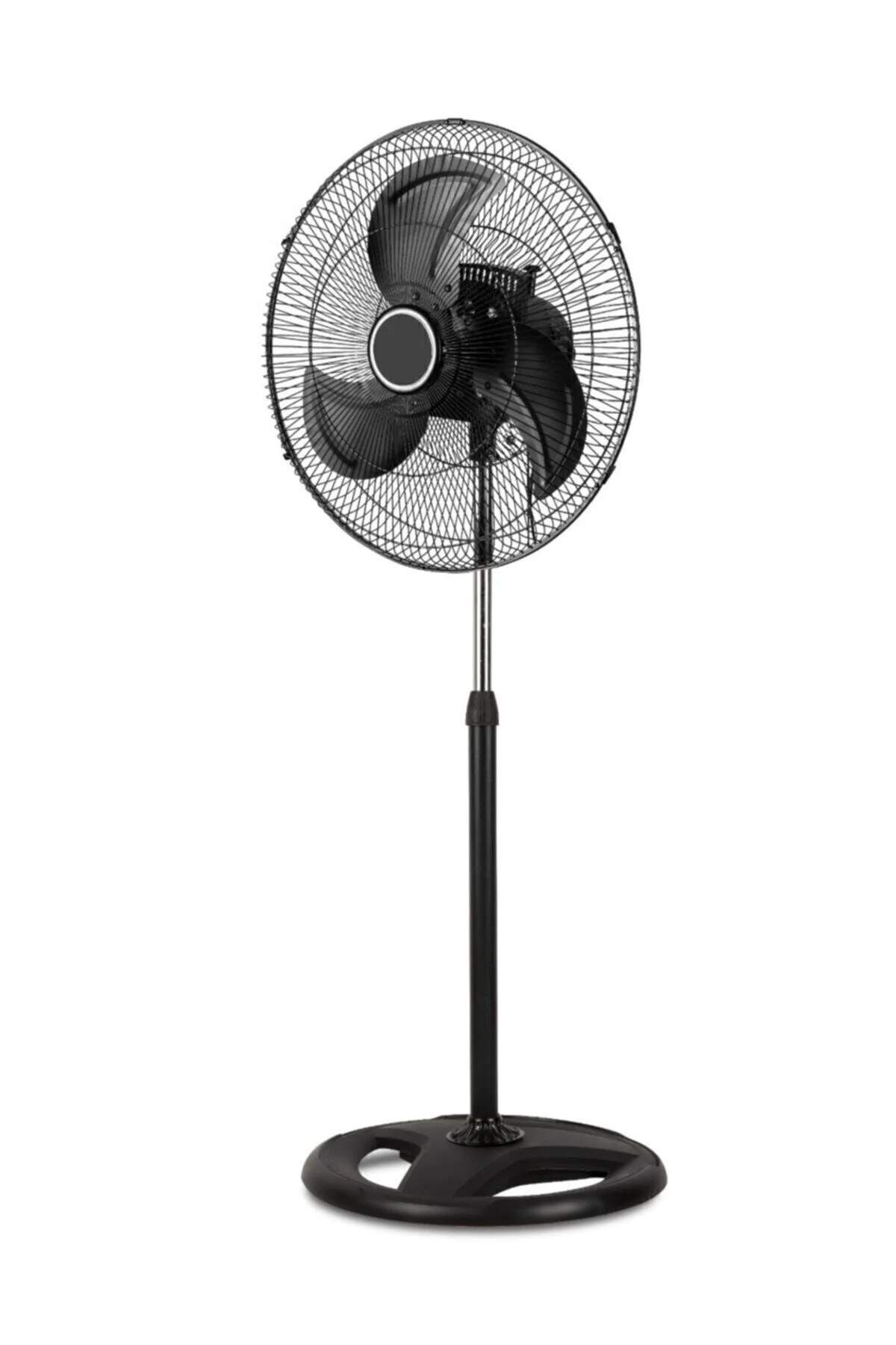 Ayaklı sanayi tipi 18 inç metal pervaneli vantilatör siyah 80 watt 2 yıl garantili