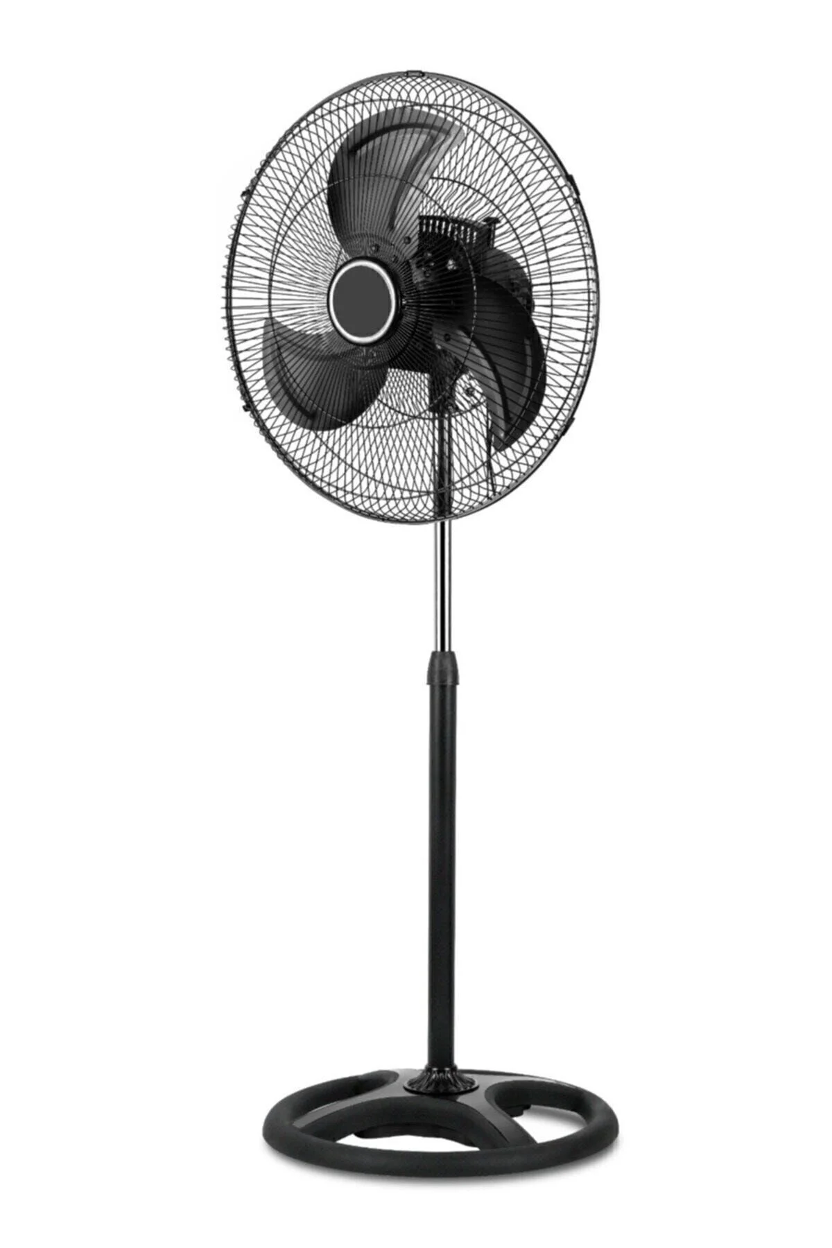 Ayaklı siyah metal kanatlı 80 watt 18 inç 3 kademeli vantilatör 3 yıl garantili - Elektronik