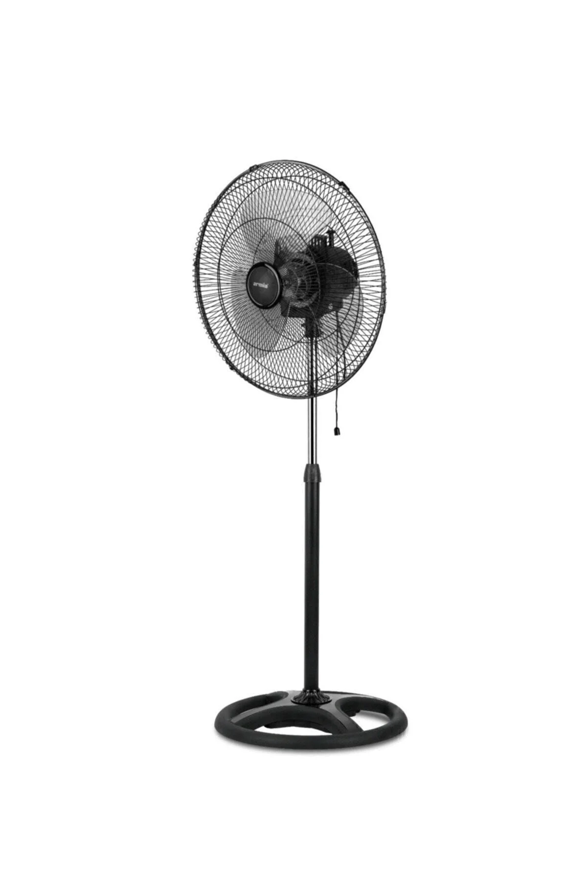 Ayaklı siyah metal kanatlı 80 watt 18 inç 3 kademeli vantilatör 3 yıl garantili - Elektronik