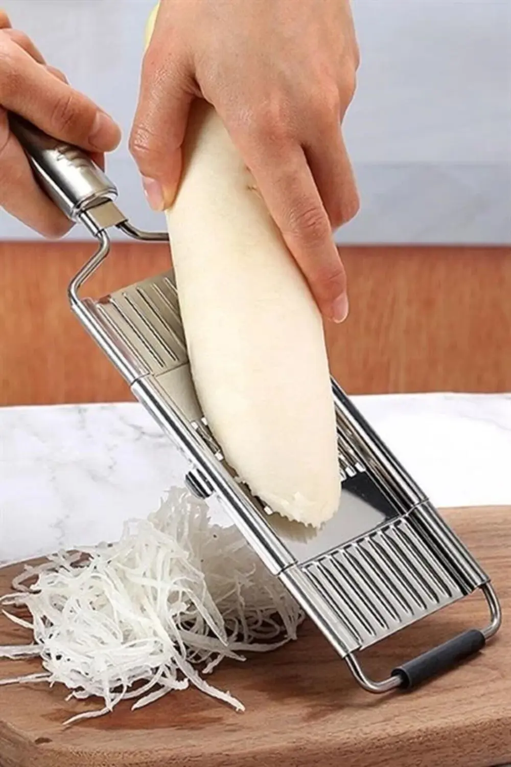 ® Ayarlanabilir 3 Farklı Başlıklı Tutmalı Sebze Dilimleyici Peyni