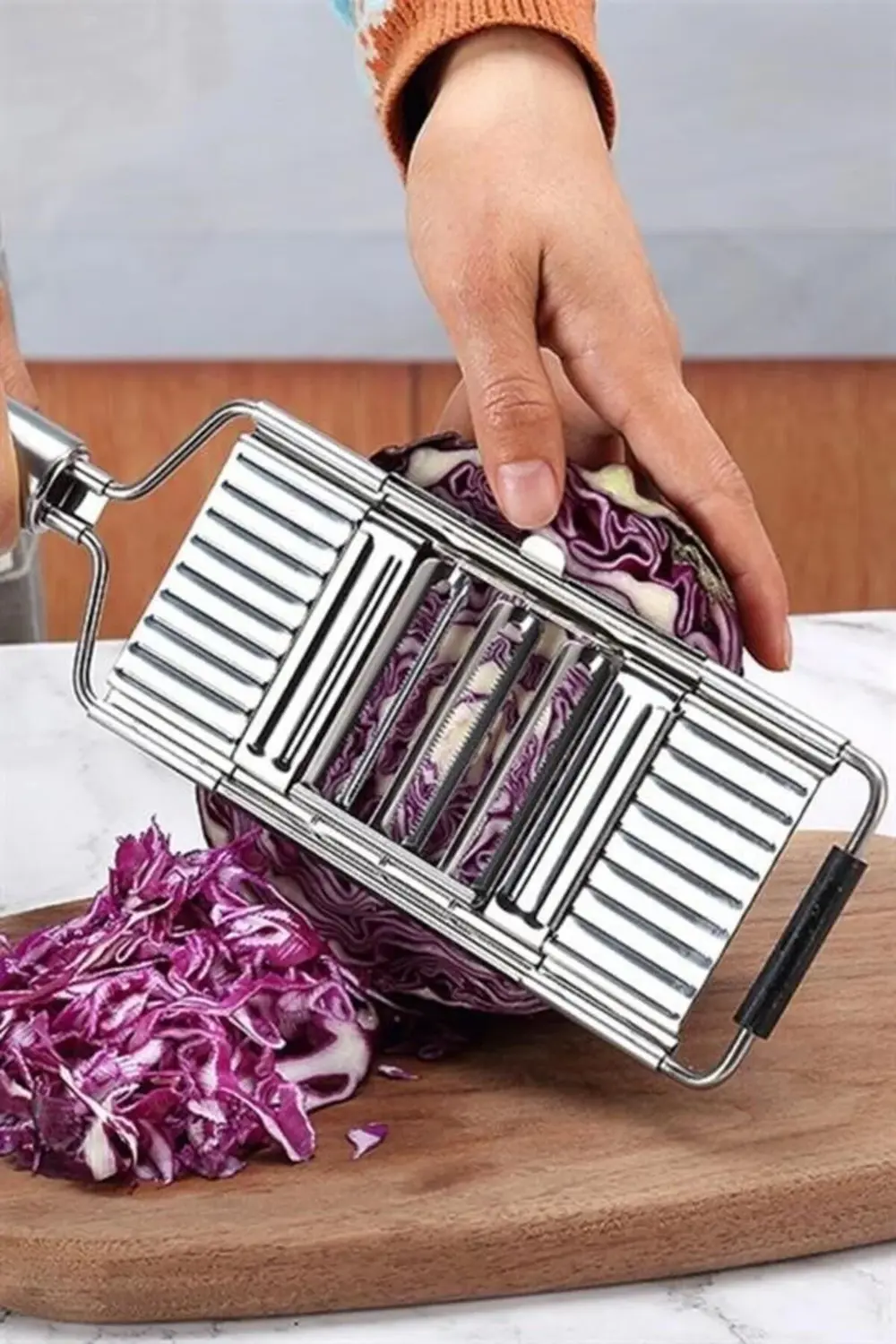 ® Ayarlanabilir 3 Farklı Başlıklı Tutmalı Sebze Dilimleyici Peyni