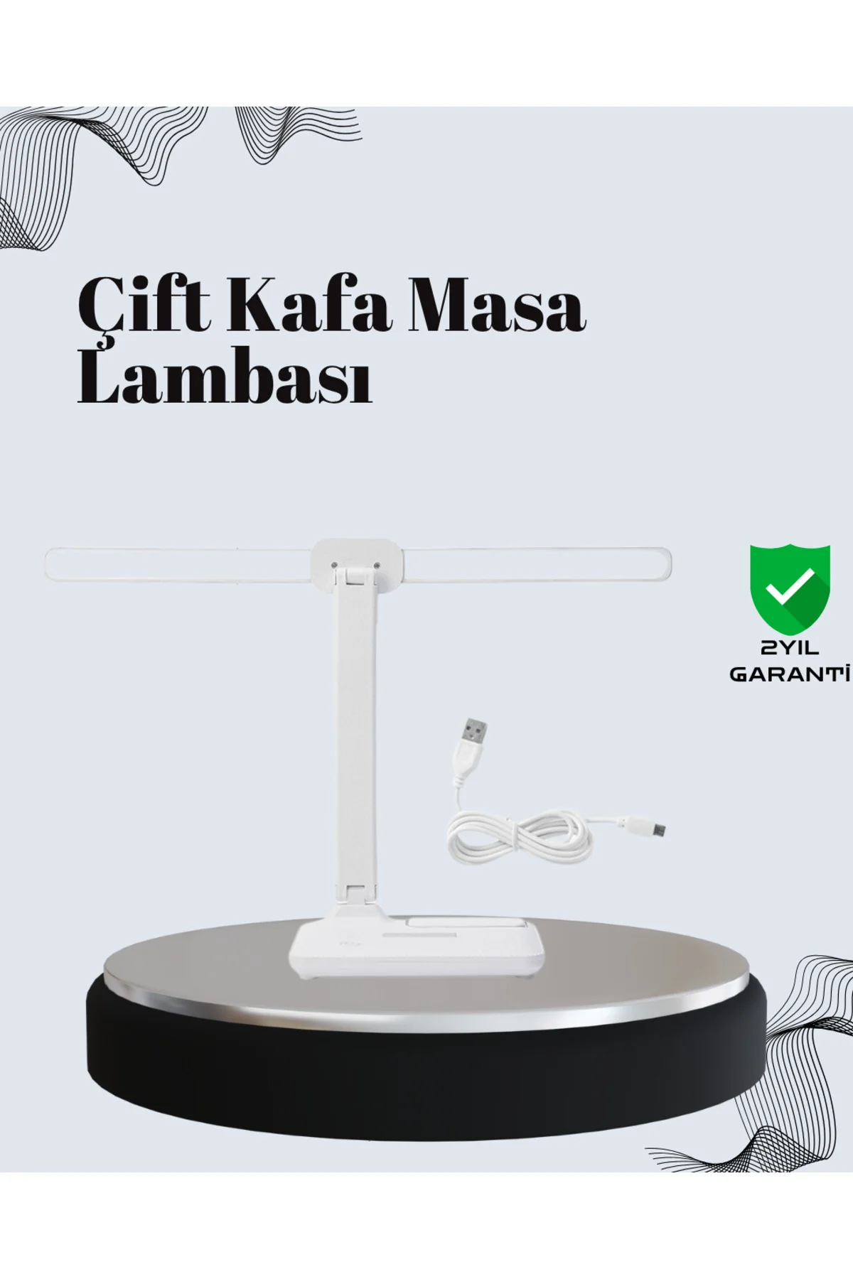 Ayarlanabilir Açıya Sahip Masa Lambası | Kademeli Işık Seviyesi, 