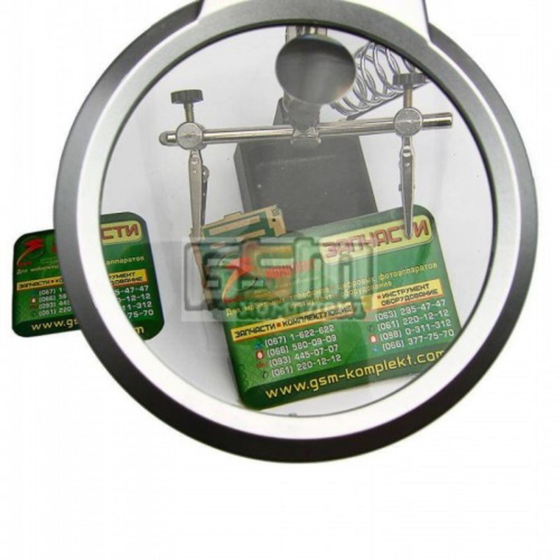 Ayarlanabilir Başlıklı Elektronikçi Yardım Lehim Standı Ile Ledli