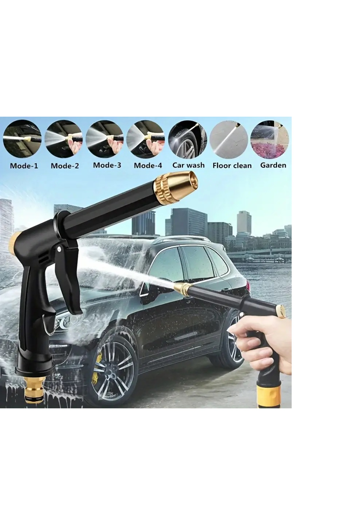 Ucuz Toptan Perakende Ayarlanabilir Basinçli Çok Fonksiyonlu Yikama Tabancasi