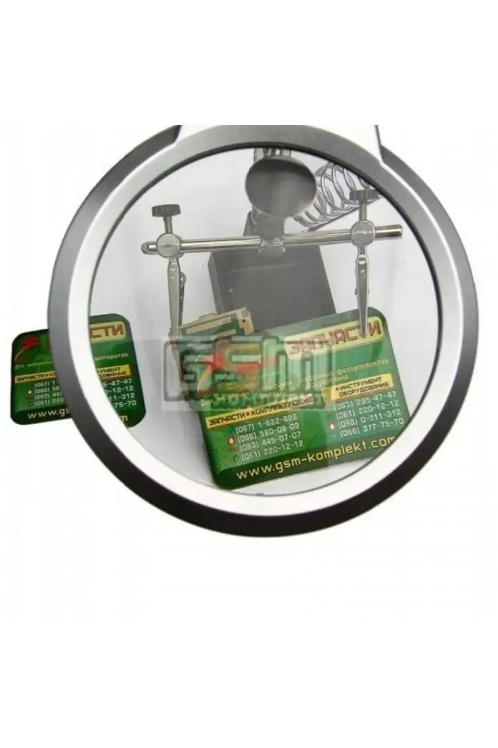 Ayarlanabilir Başlıklı Elektronikçi Yardım Lehim Standı Ile Ledli