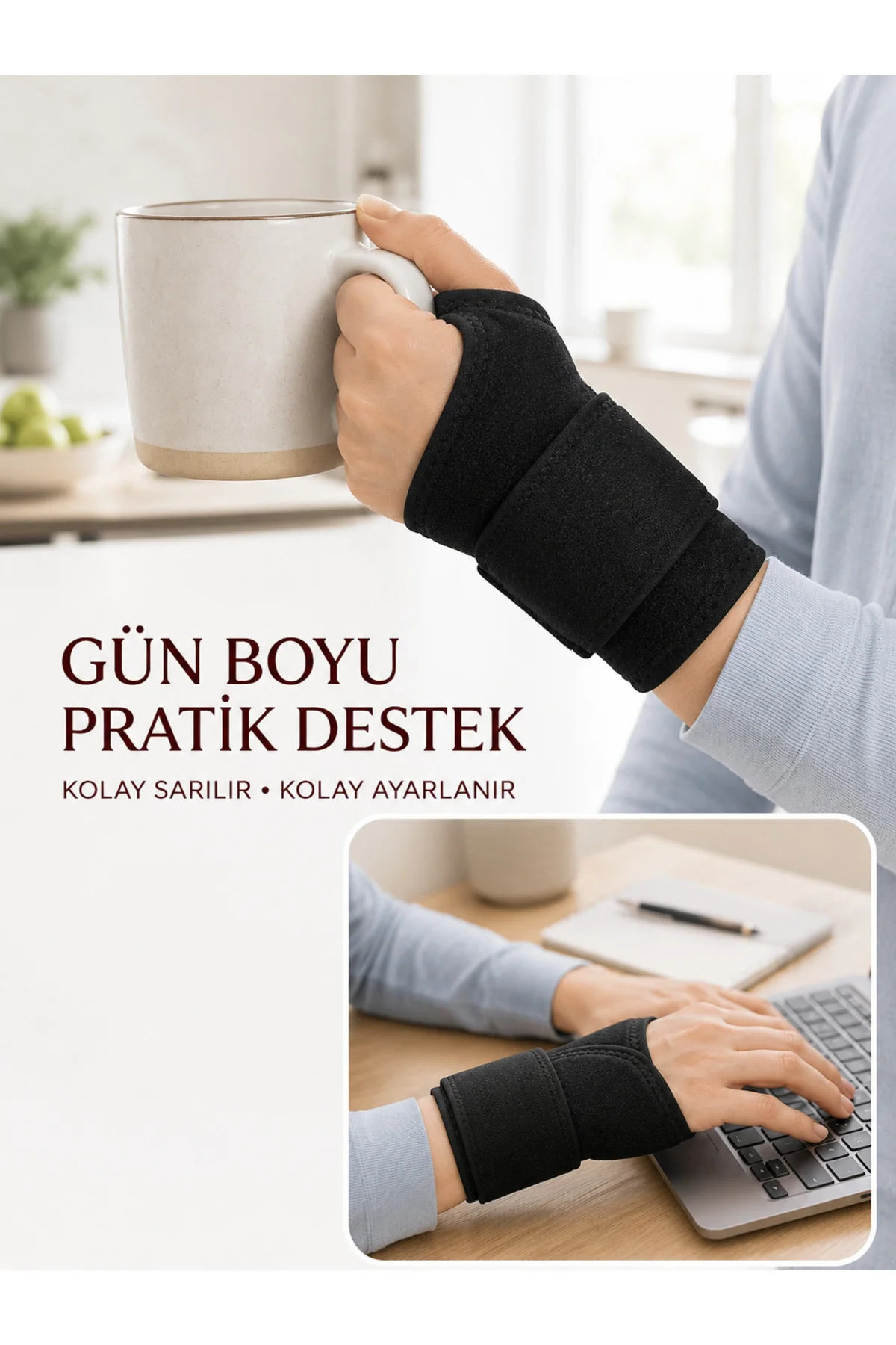 Ayarlanabilir Başparmak Destekli El Bilekliği Cırtlı Bilek Bandajı Spor Ve Günlük Kullanım Ayarlanabilir Başparmak Destekli El Bilekliği Cırtlı Bilek Bandajı Spor Ve Günlük Kullanım