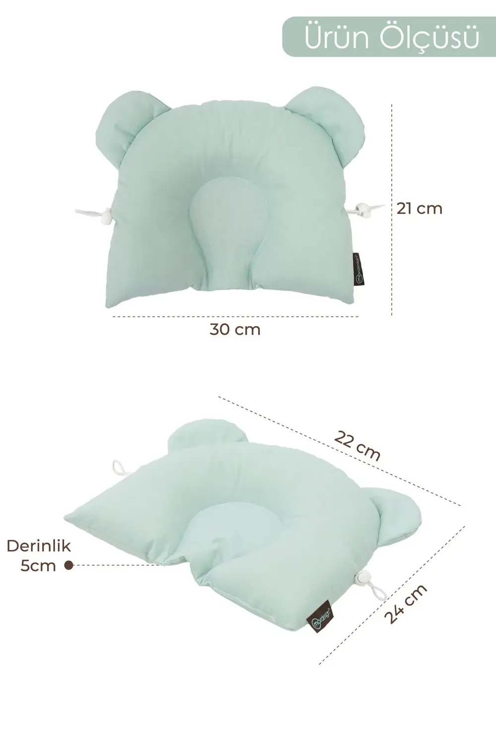 Ayarlanabilir Bebek Düz Kafa Yastığı, Yenidoğan Baş Yastık, Bebek