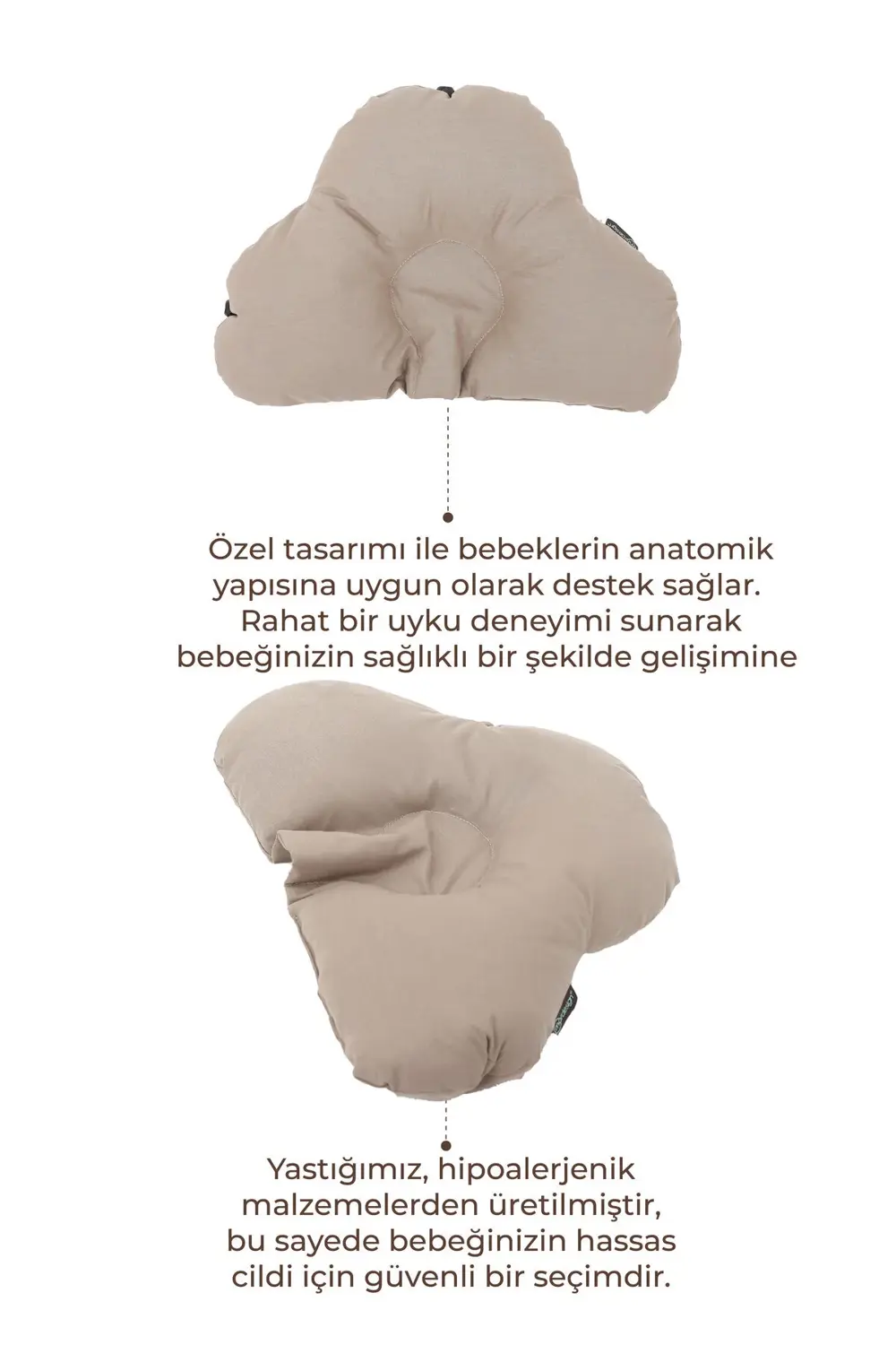 Ayarlanabilir Bebek Düz Kafa Yastığı, Yenidoğan Baş Yastık, Bebek