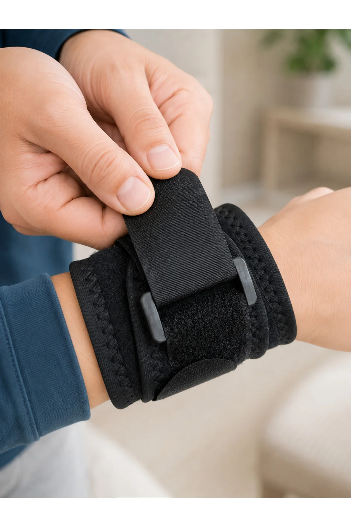 Ayarlanabilir Bileklik Bilek Destek Bandı Spor Egzersiz Ve Günlük Kullanım İçin Ayarlanabilir Bileklik Bilek Destek Bandı Spor Egzersiz Ve Günlük Kullanım İçin - Görsel 3