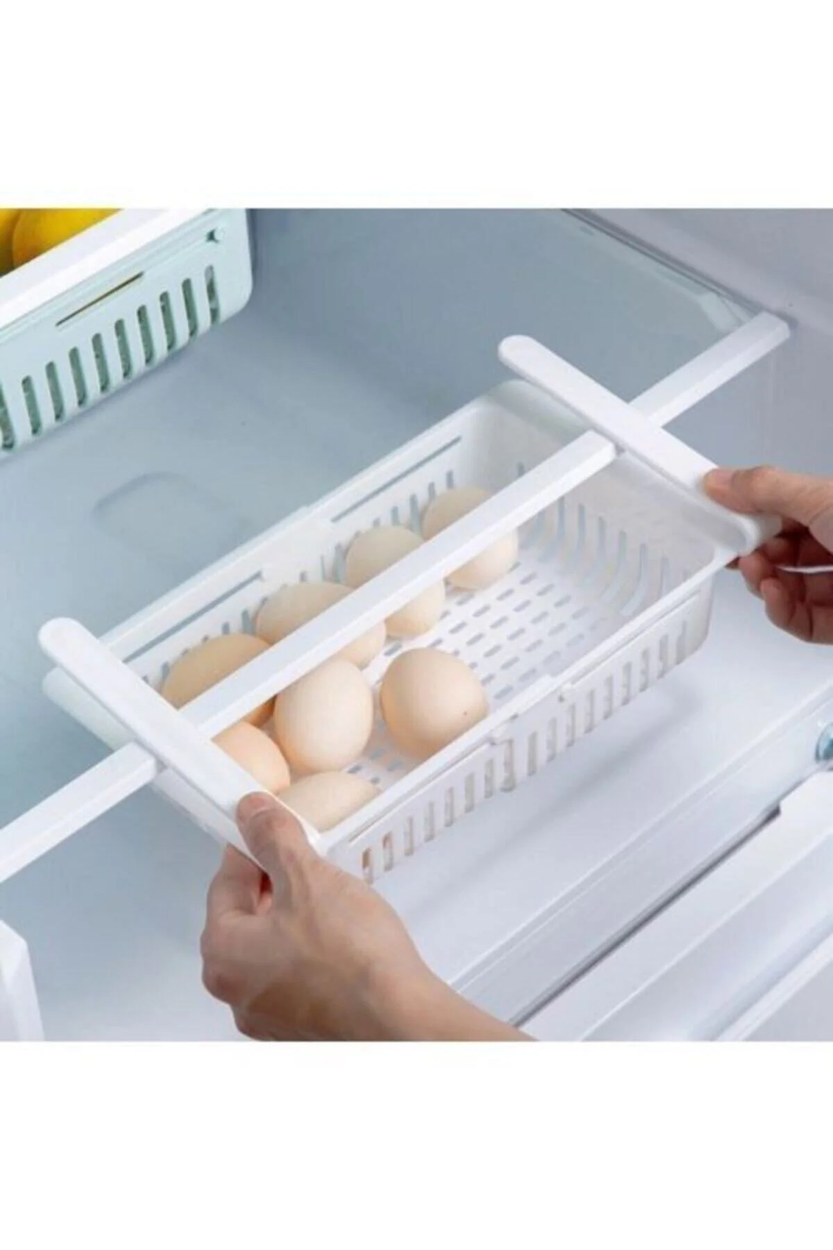 Ayarlanabilir Buzdolabı Içi Düzenleyici Sepet Çekmece Raf Organiz
