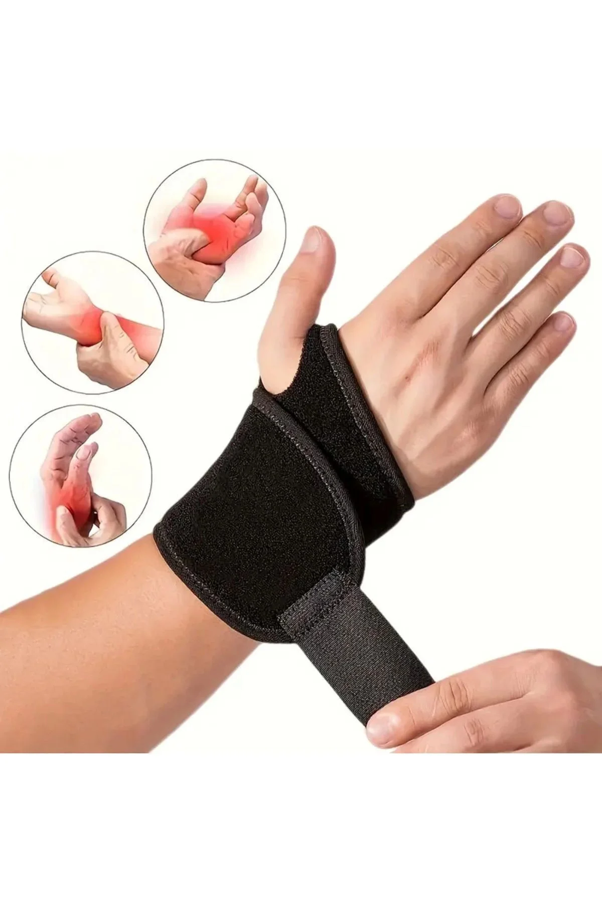 Ayarlanabilir Destekli Kadın erkek El Bilekliği Sağ Sol El Uyumlu