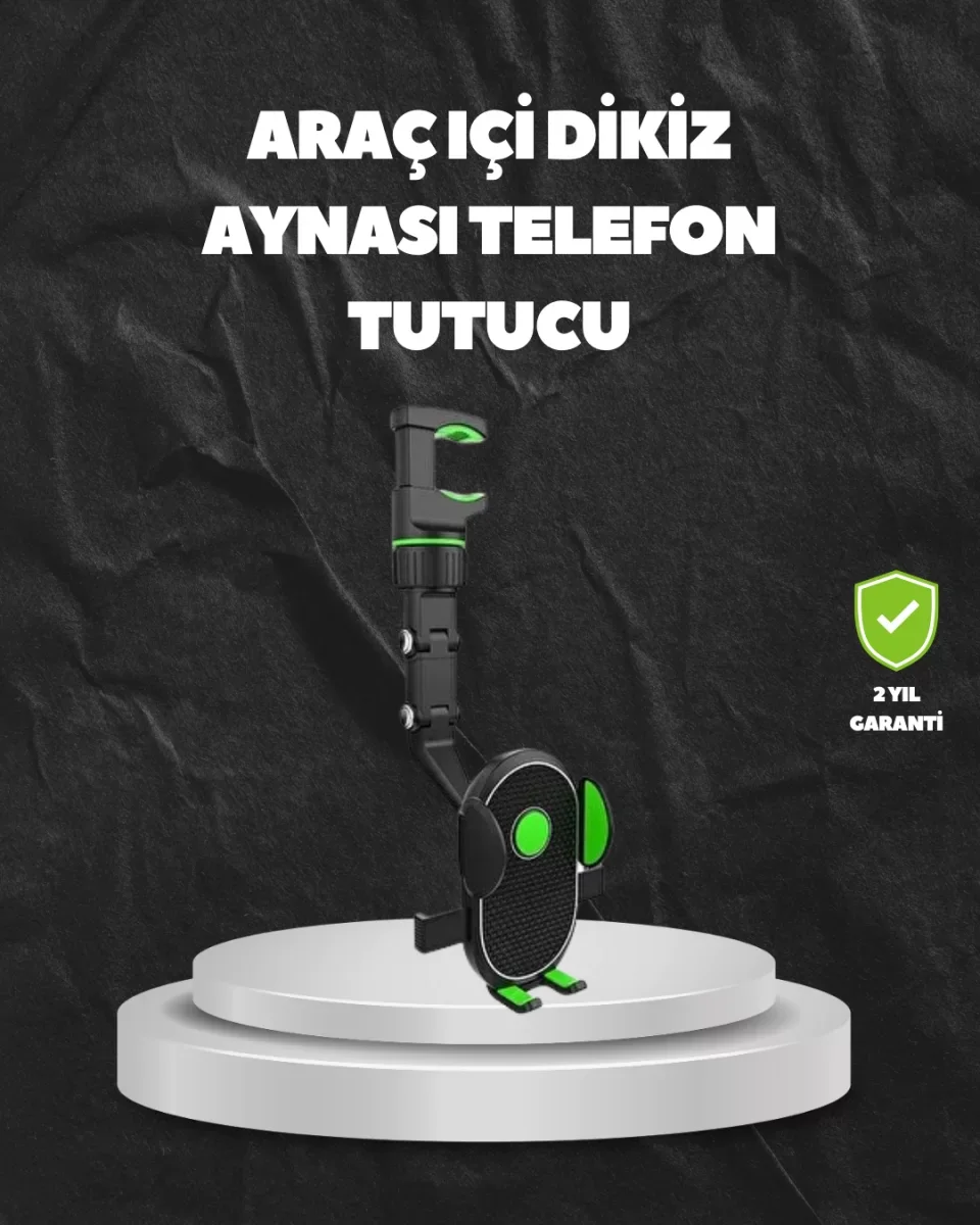 Ayarlanabilir Dikiz Aynası Telefon Tutucu Sağlam ve Şık Tasarım - Lisinya